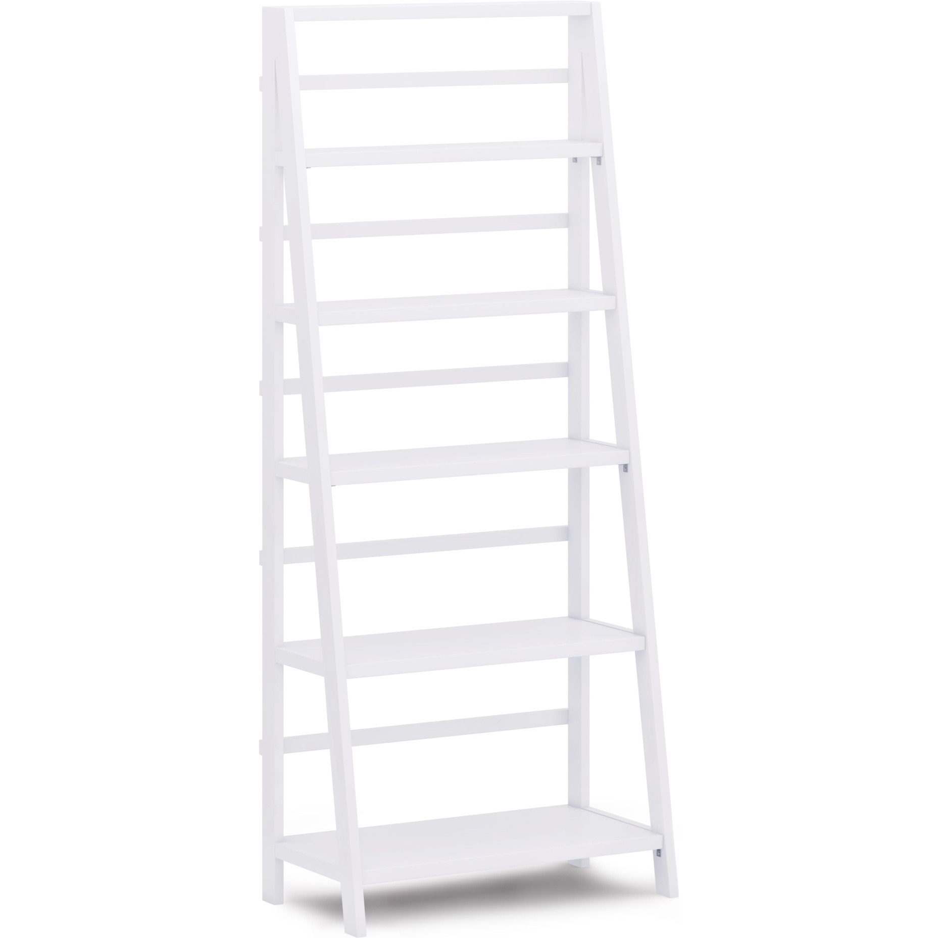 Acadian SOLID WOOD 72 inch x 30 inch Transitional Bookcase in White