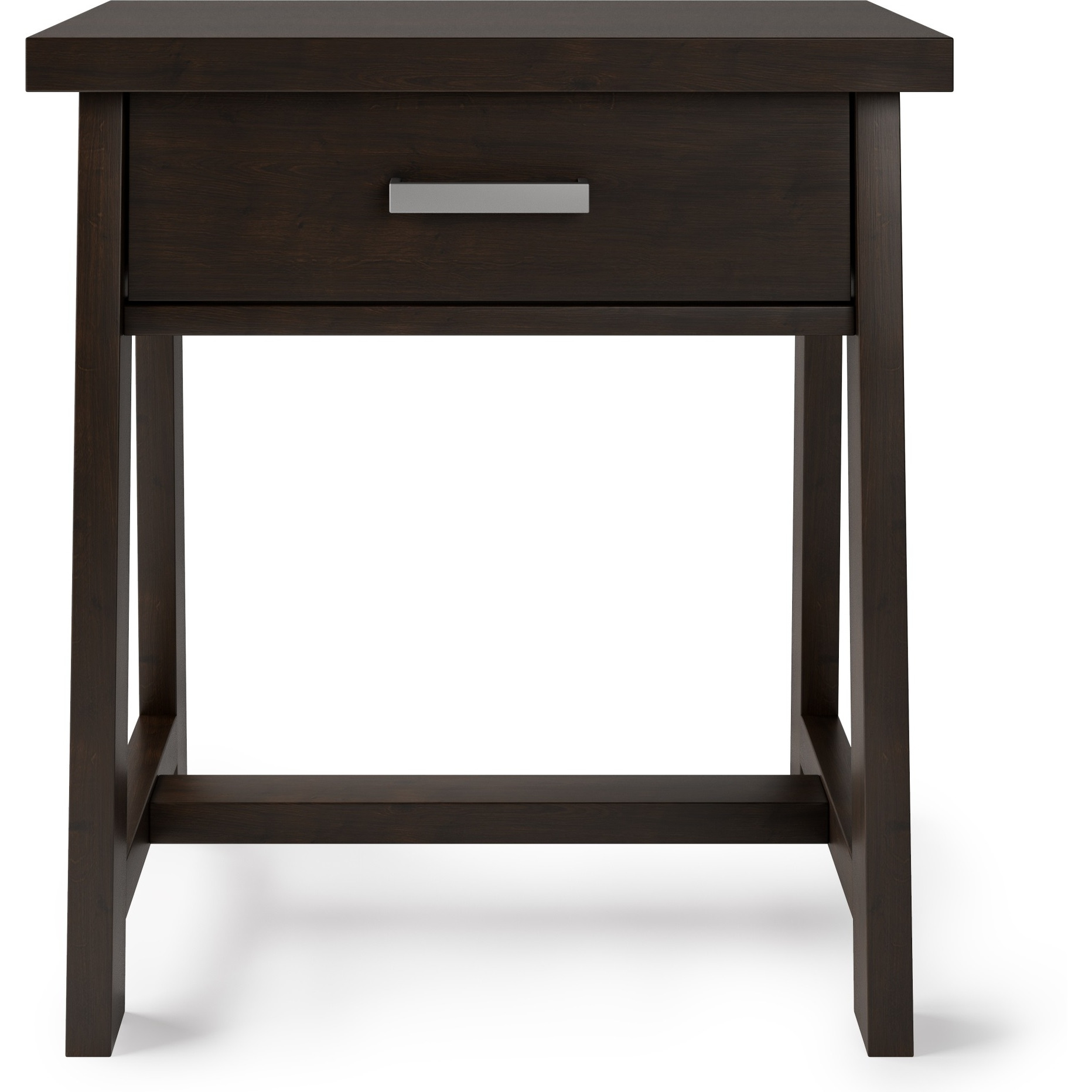 Sawhorse SOLID WOOD 24 in Wide Bedside Nightstand Table