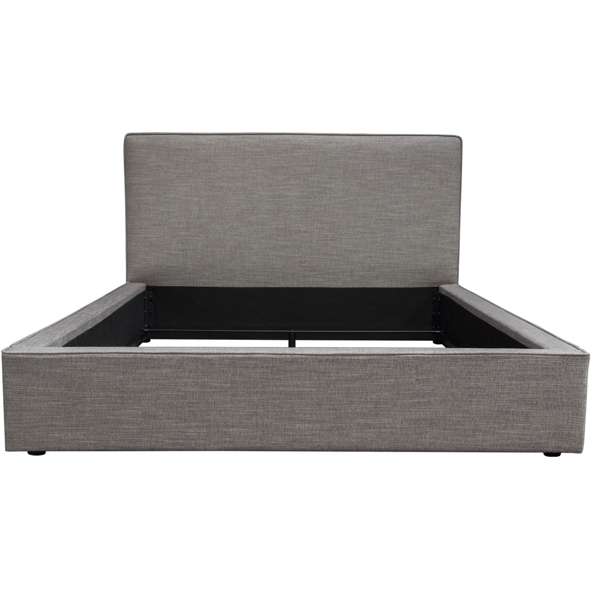 Cloud 43" Low Profile Queen Bed in Grey Fabric by Diamond Sofa