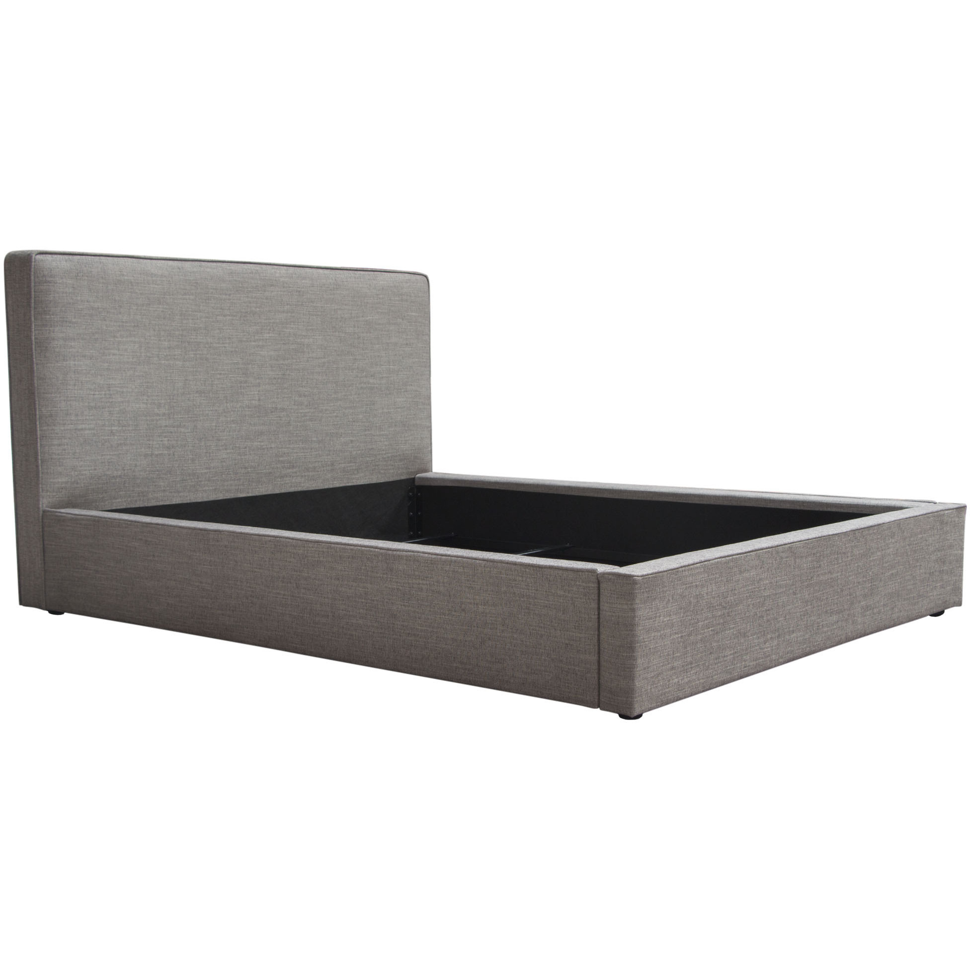 Cloud 43" Low Profile Eastern King Bed in Grey Fabric by Diamond Sofa