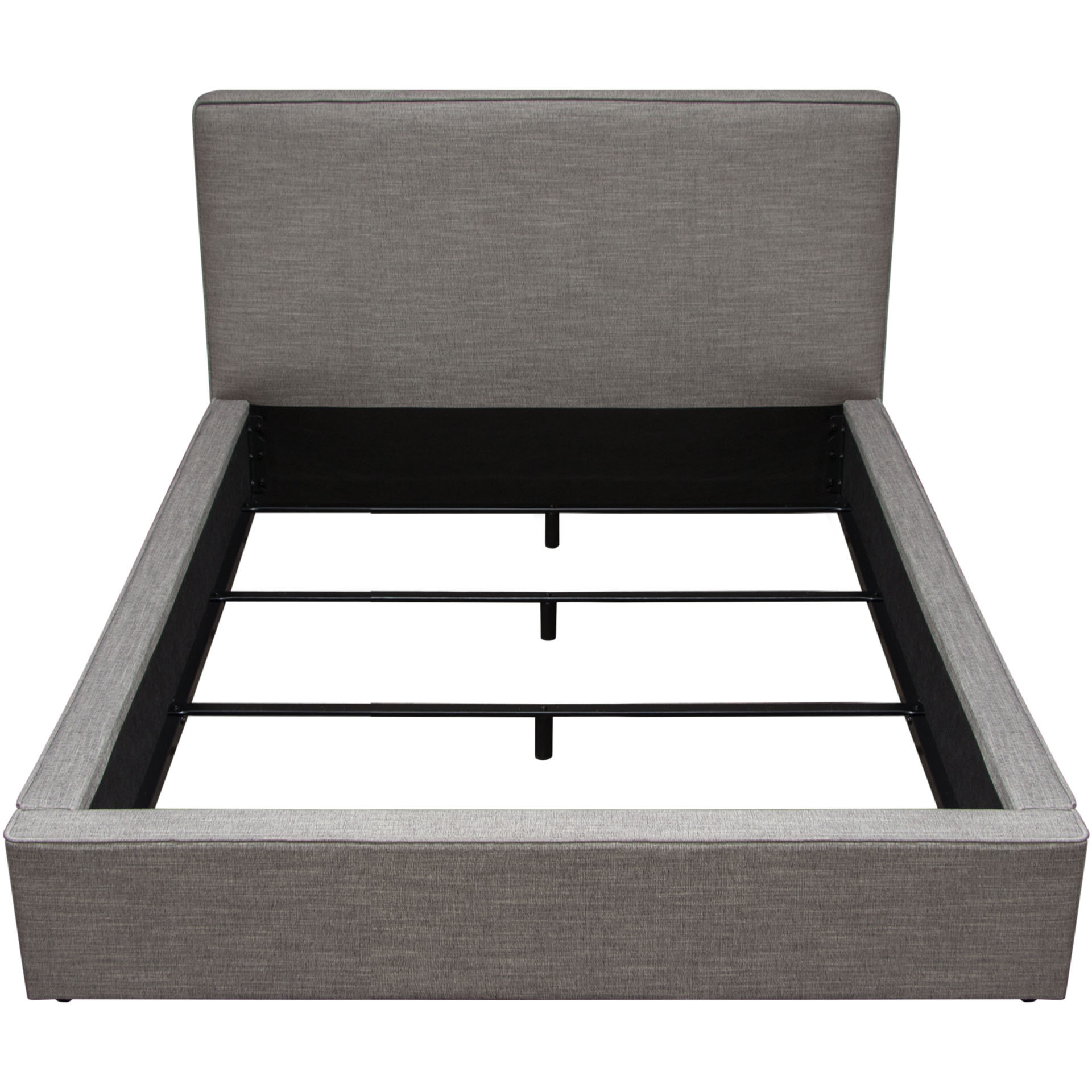 Cloud 43" Low Profile Eastern King Bed in Grey Fabric by Diamond Sofa