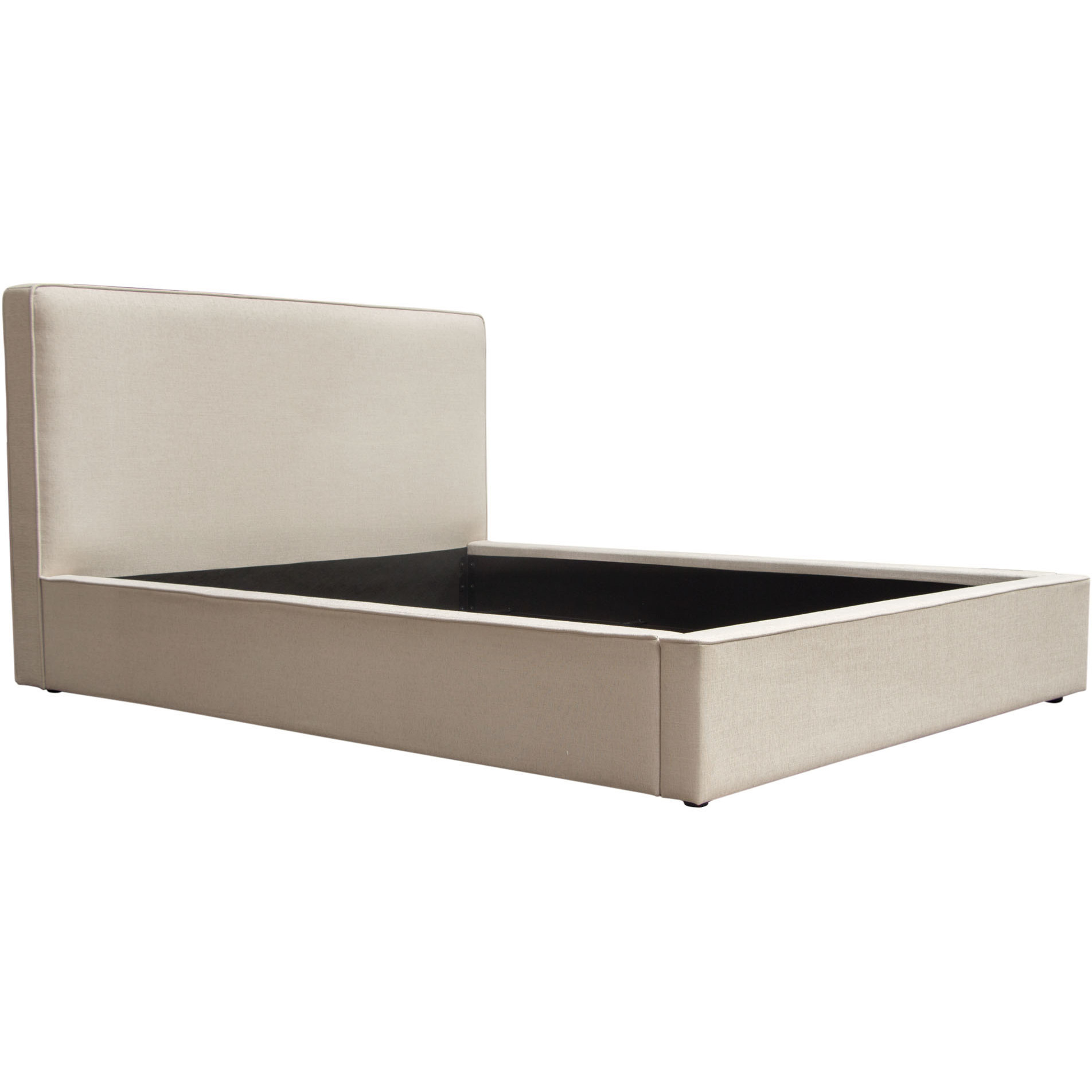 Cloud 43" Low Profile Eastern King Bed in Sand Fabric by Diamond Sofa