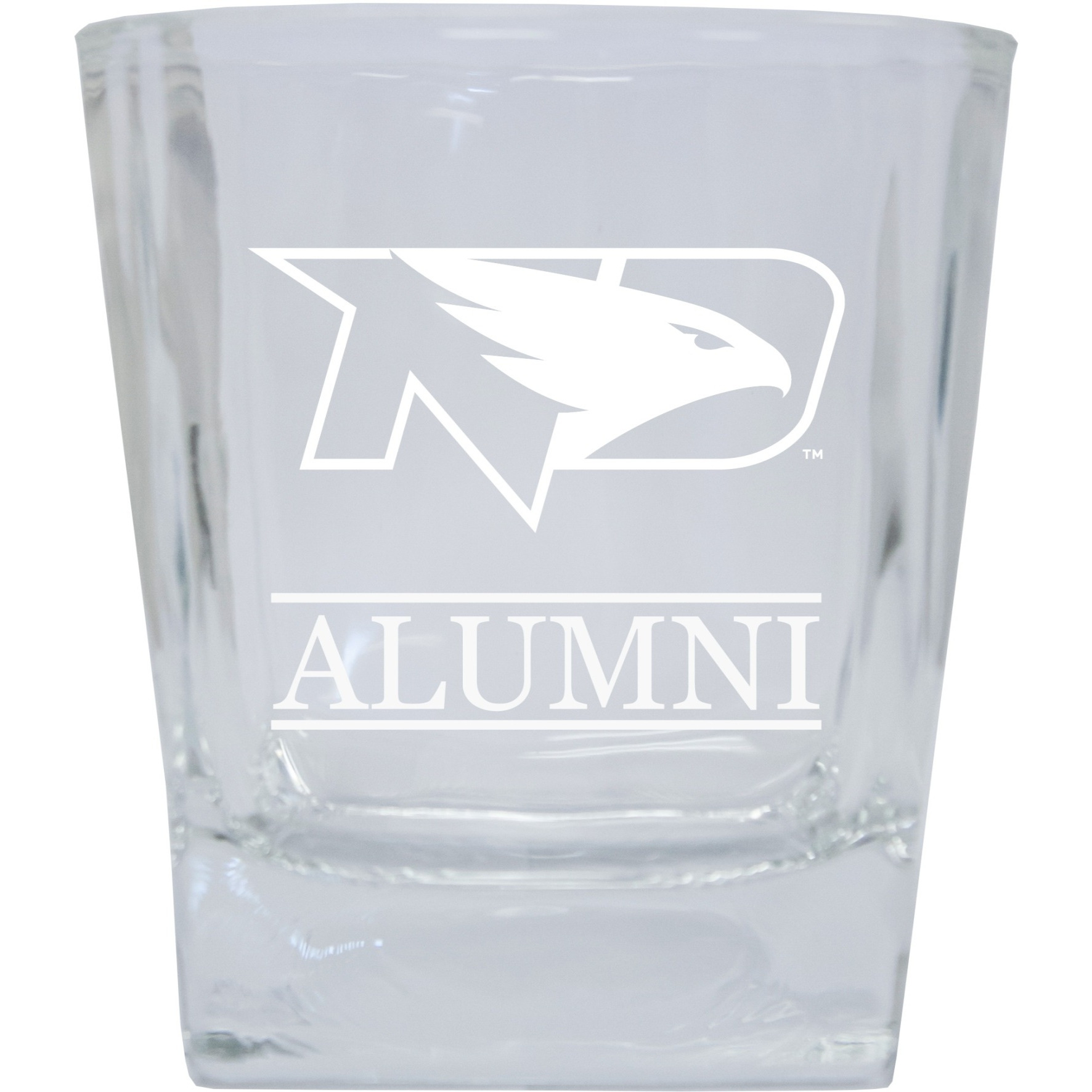 North Dakota Fighting Hawks Etched Alumni 5 oz Shooter Glass Tumbler