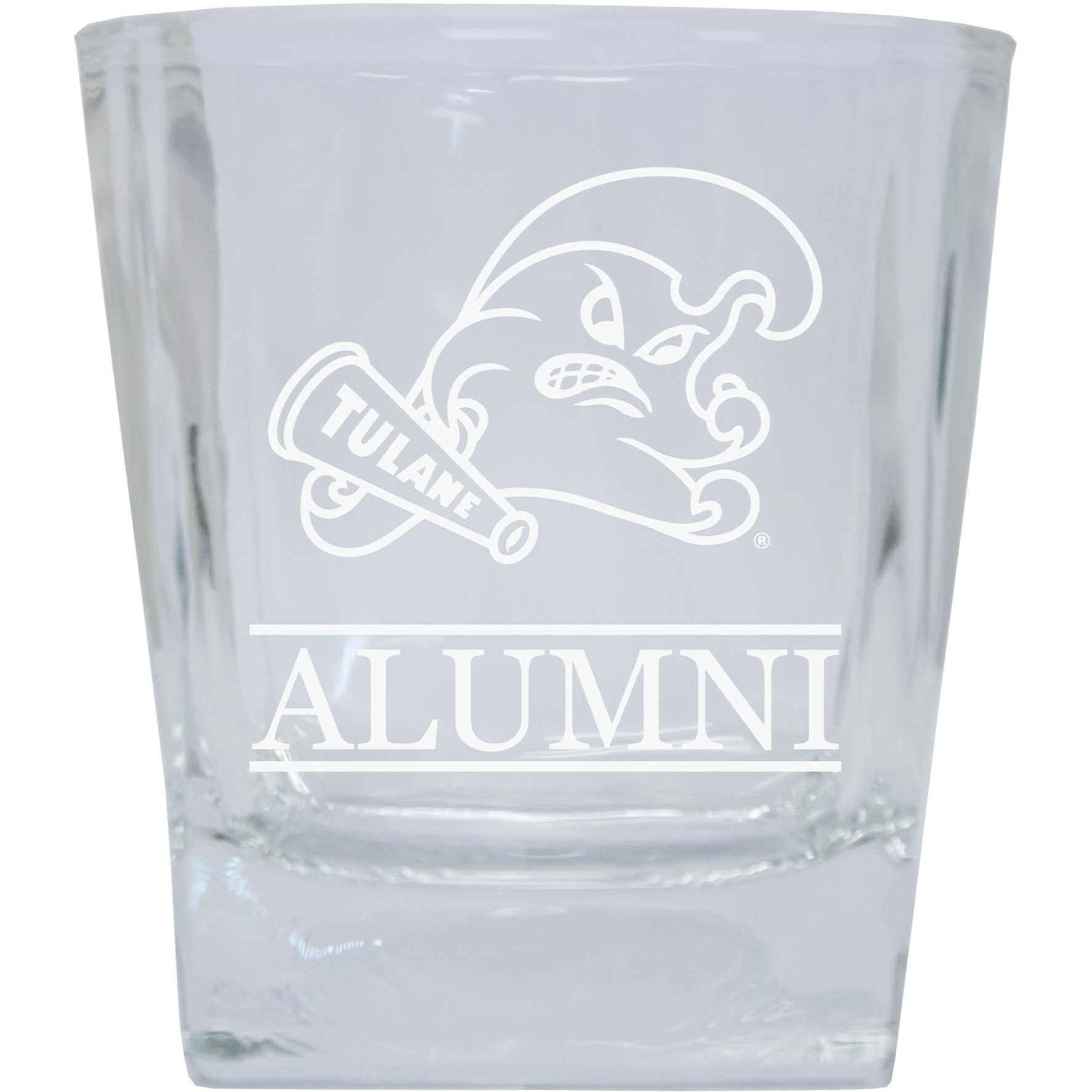 Tulane University Green Wave Etched Alumni 5 oz Shooter Glass Tumbler