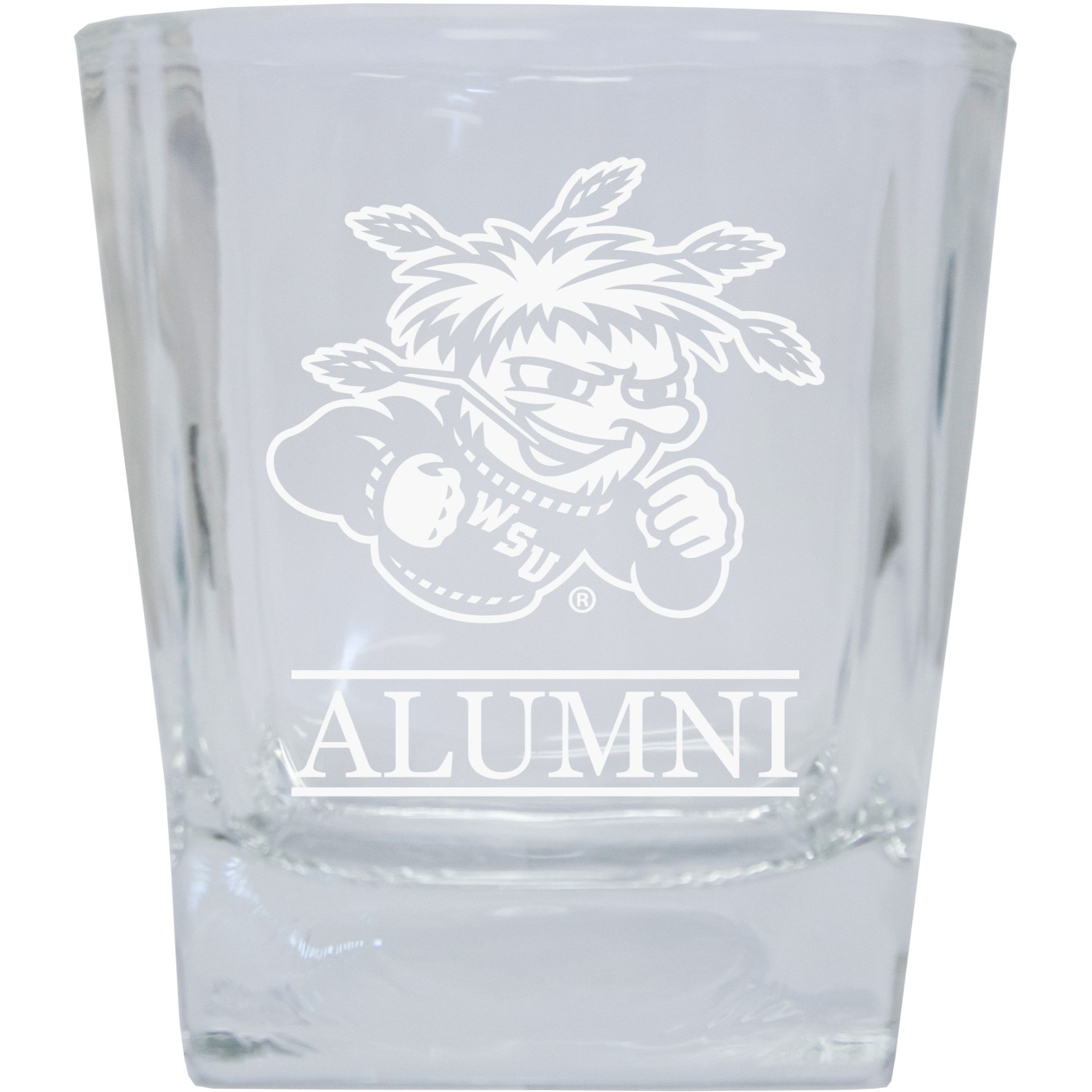 Wichita State Shockers Etched Alumni 5 oz Shooter Glass Tumbler