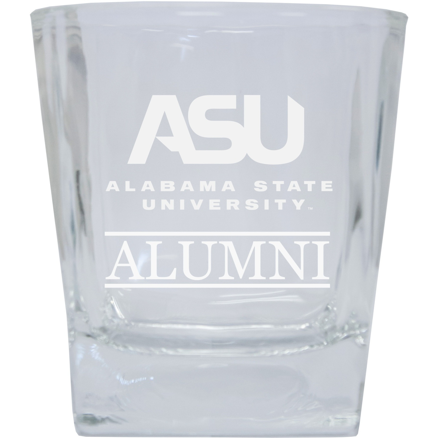 Alabama State University 8 oz Etched Alumni Glass Tumbler
