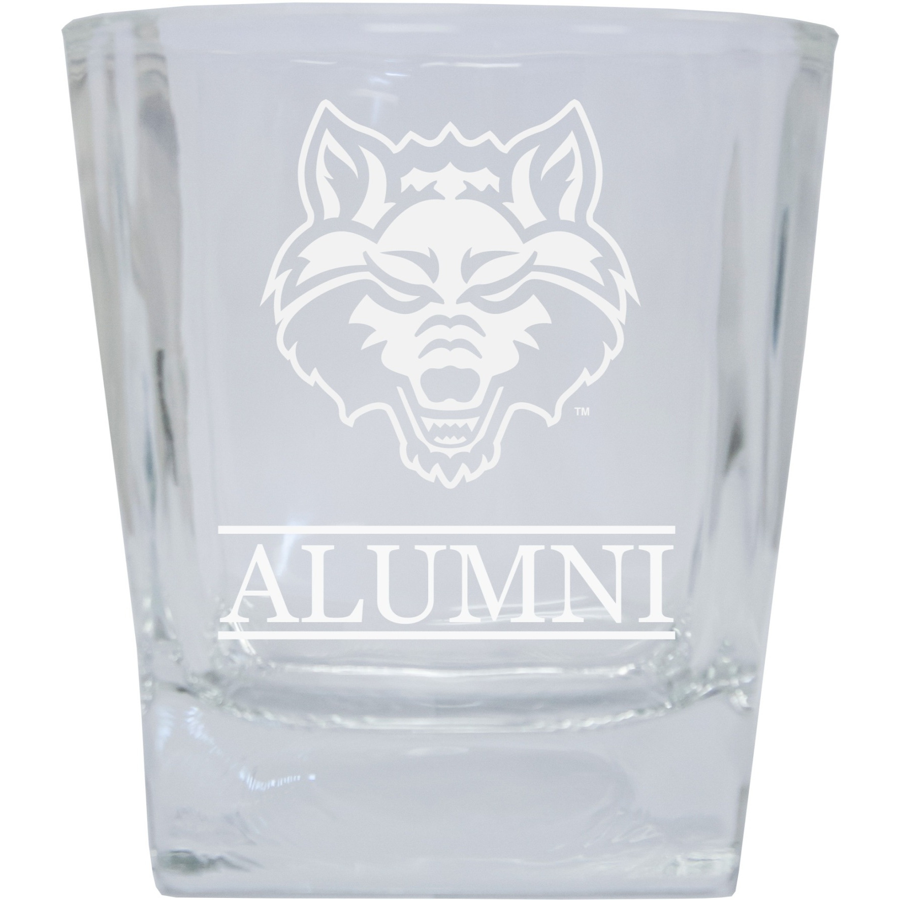 Arkansas State 8 oz Etched Alumni Glass Tumbler