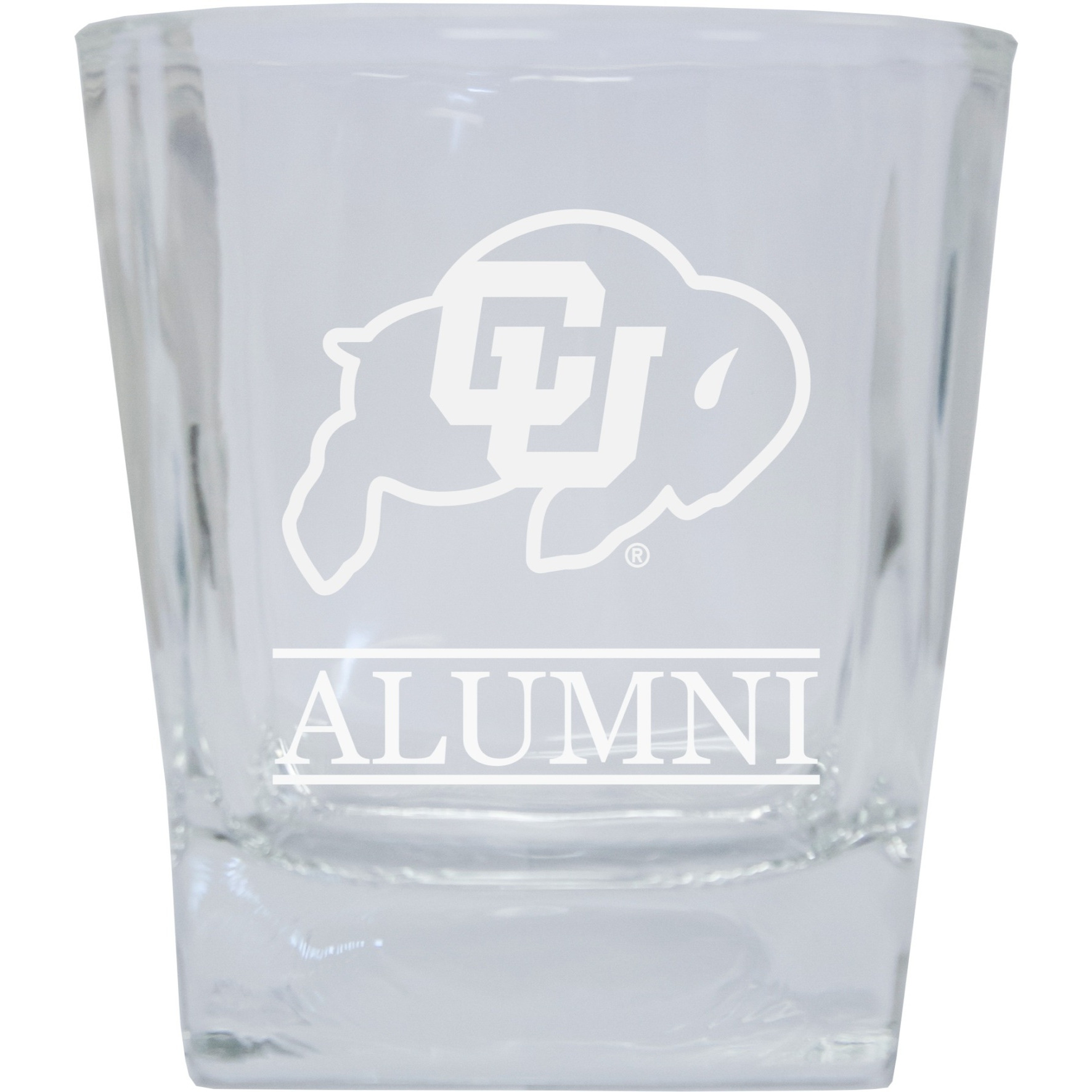 Colorado Buffaloes 8 oz Etched Alumni Glass Tumbler