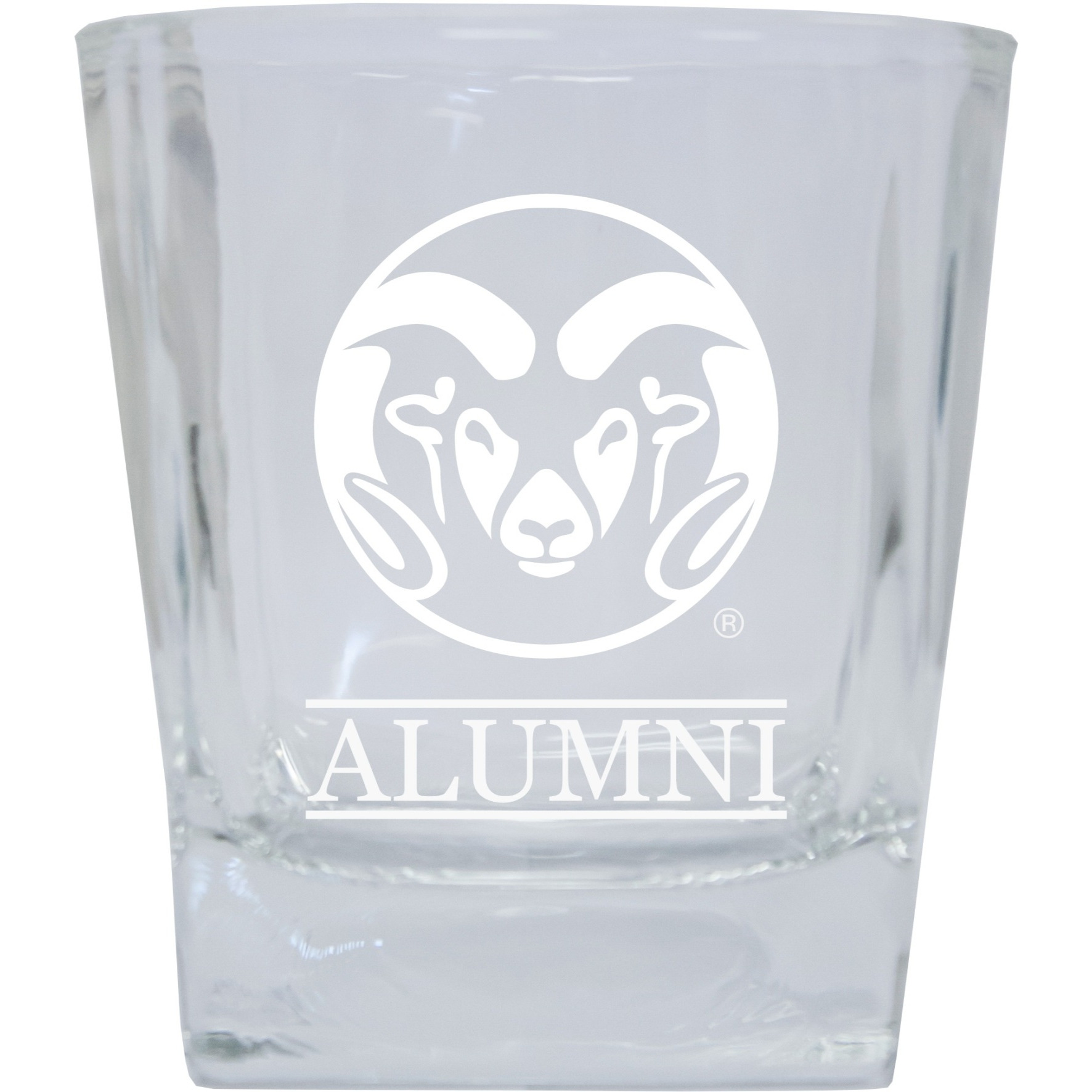 Colorado State Rams 8 oz Etched Alumni Glass Tumbler