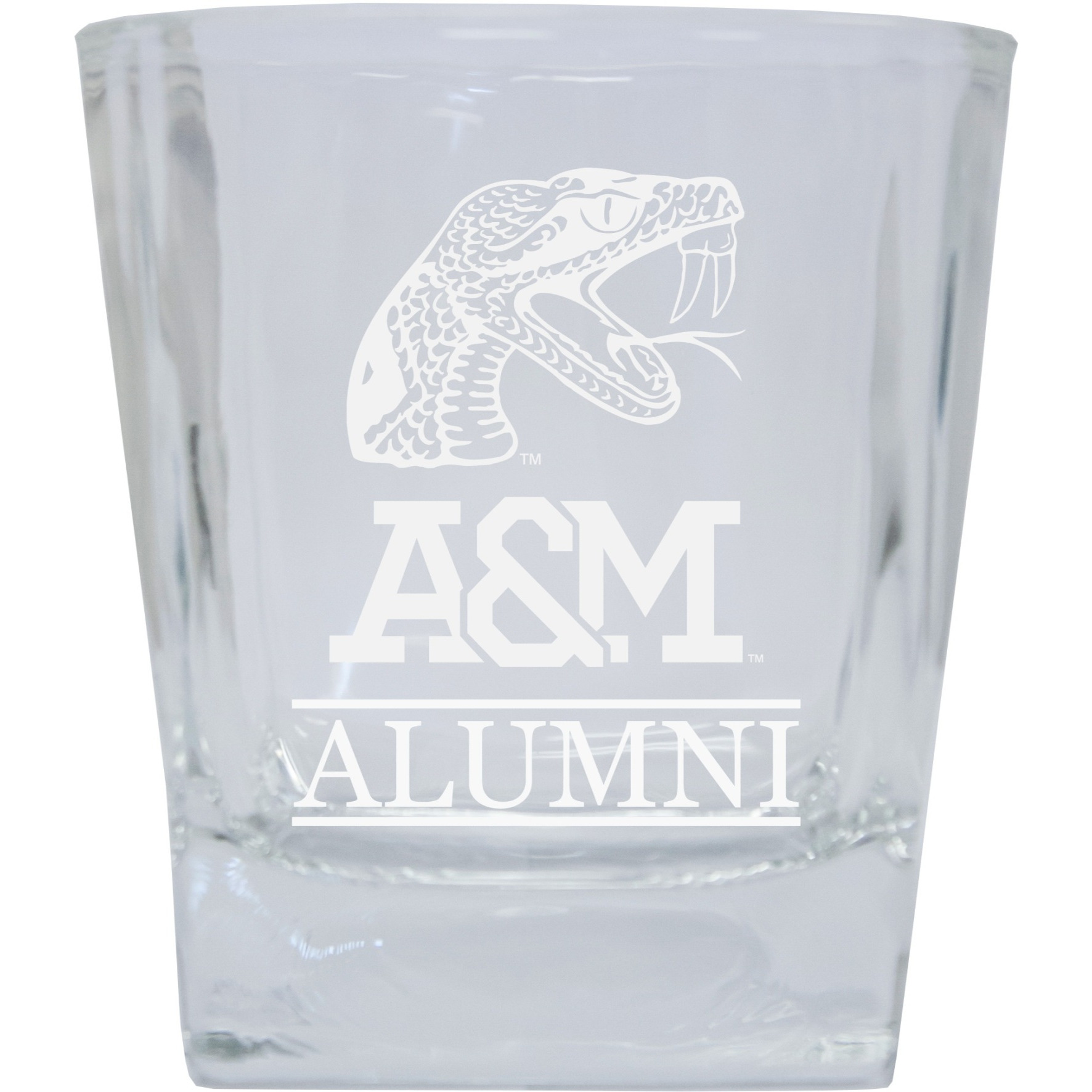 Florida A&M Rattlers 8 oz Etched Alumni Glass Tumbler