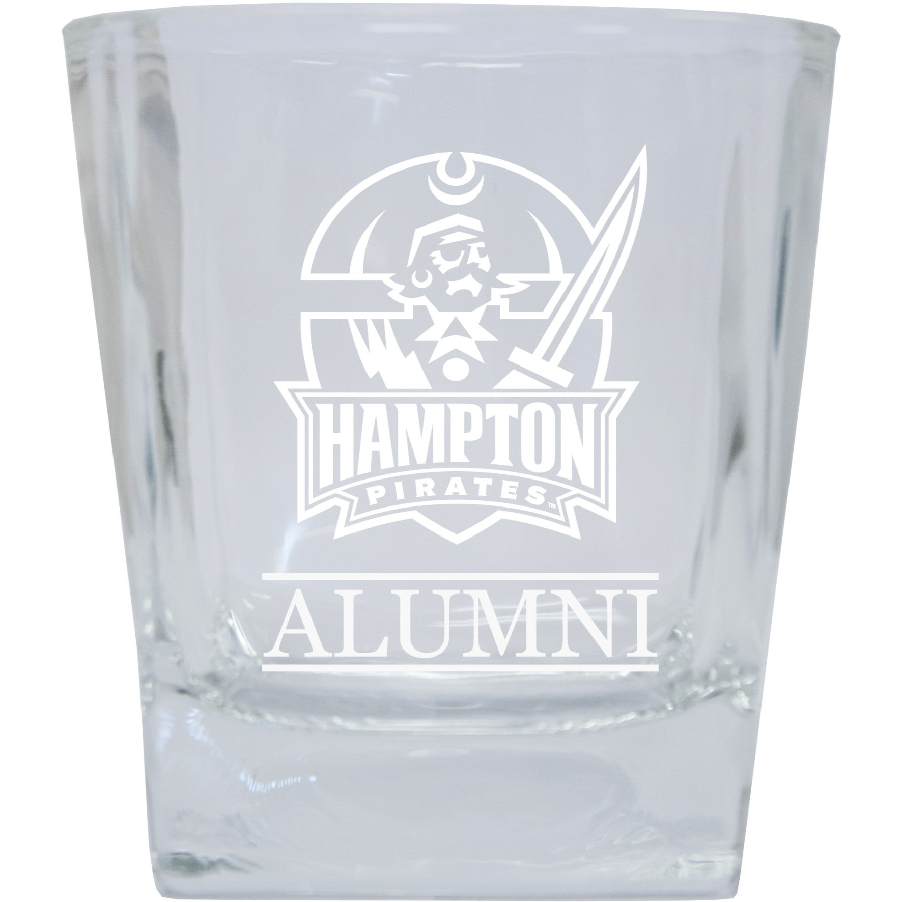 Hampton University 8 oz Etched Alumni Glass Tumbler