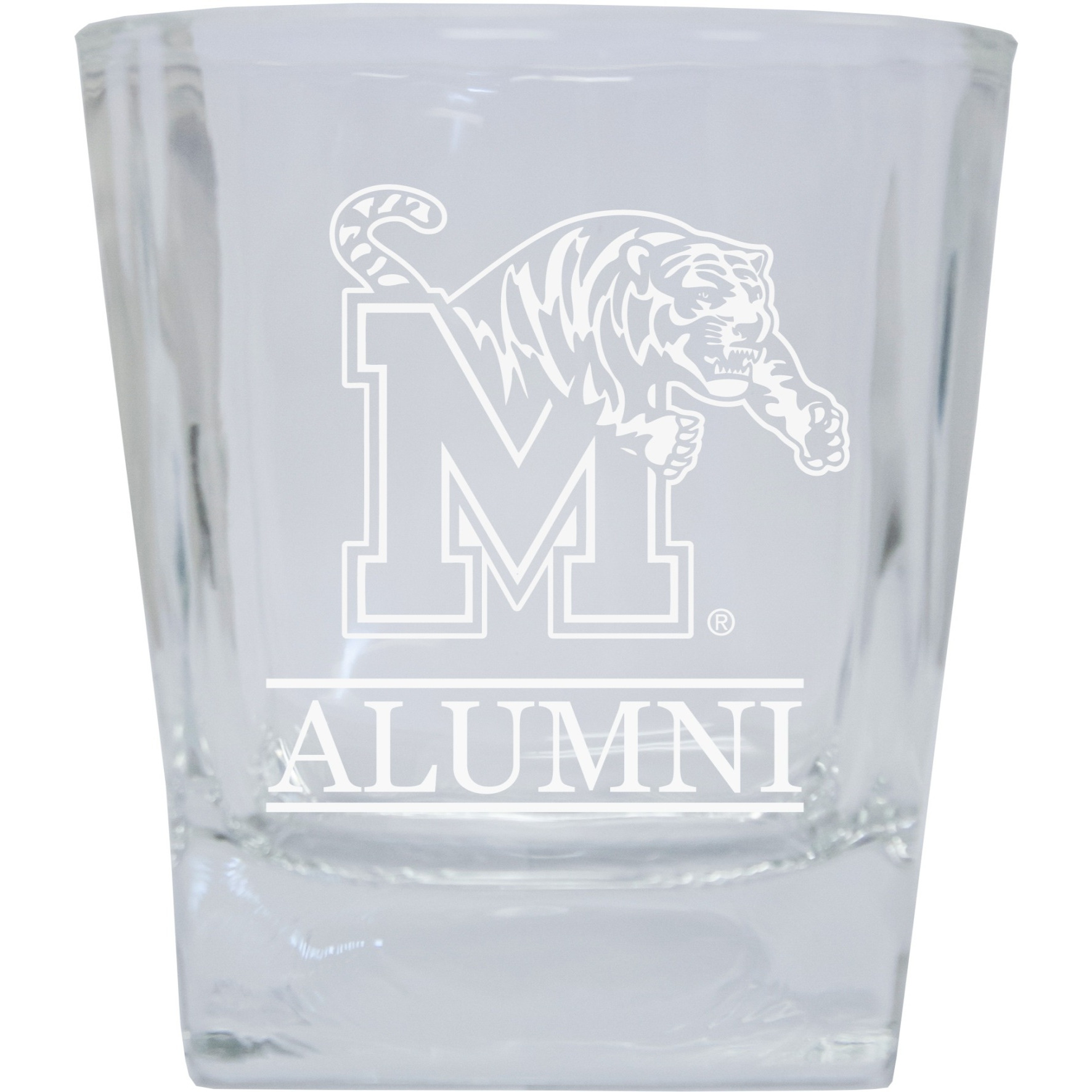 Memphis Tigers 8 oz Etched Alumni Glass Tumbler