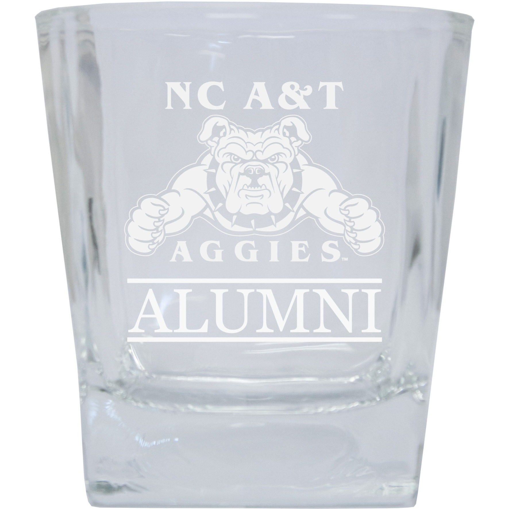 North Carolina A&T State Aggies 8 oz Etched Alumni Glass Tumbler