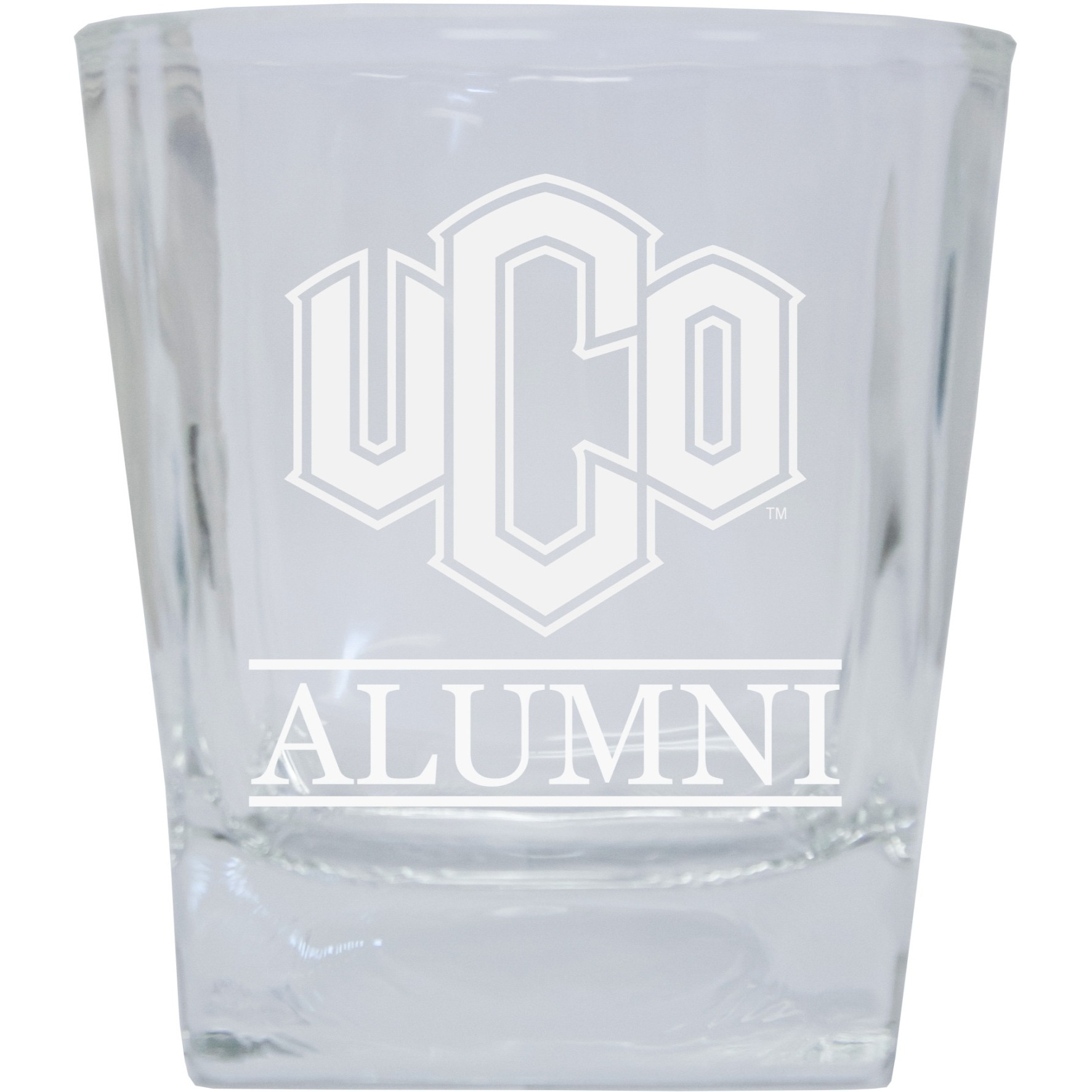 University of Central Oklahoma Bronchos 8 oz Etched Alumni Glass Tumbler