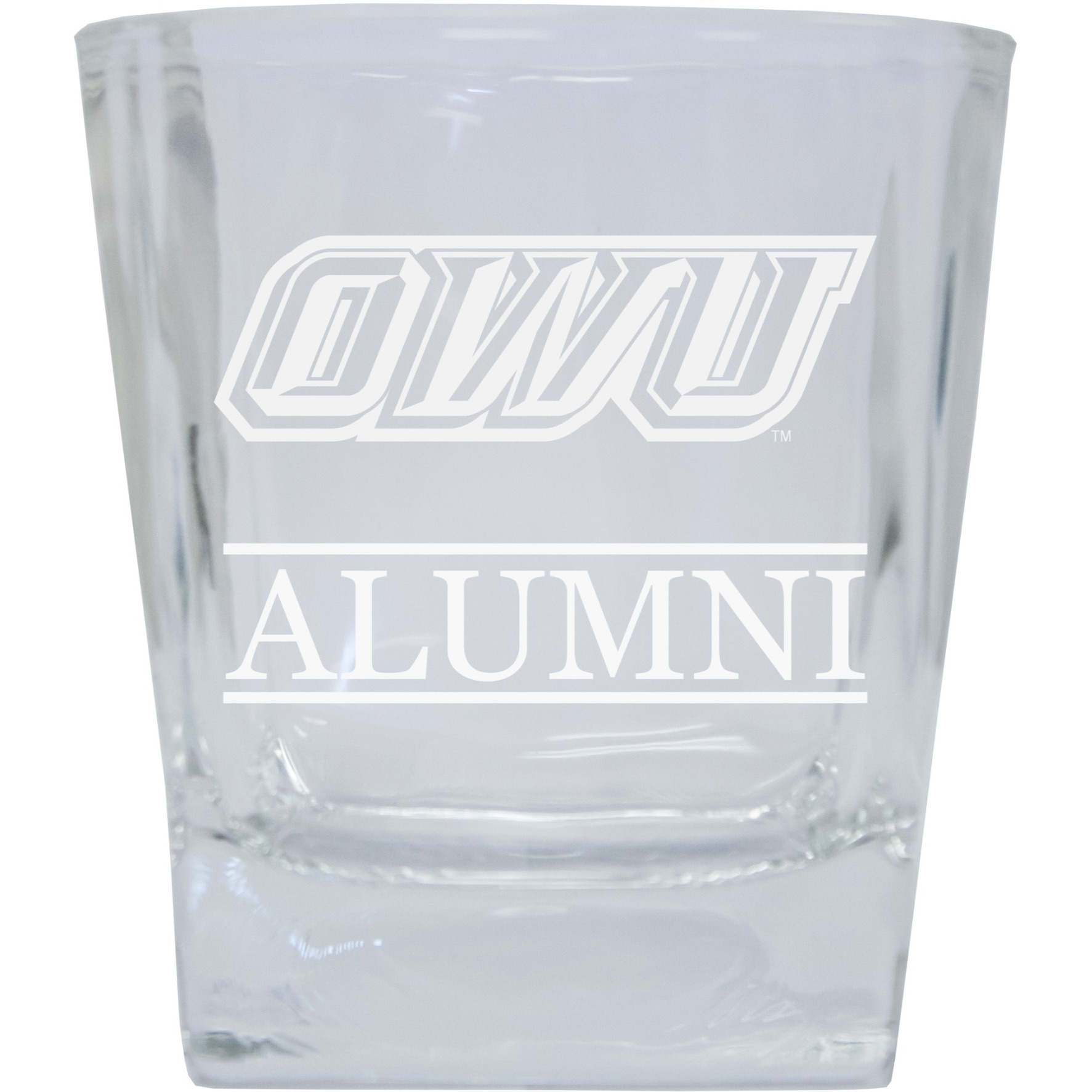 Ohio Wesleyan University 8 oz Etched Alumni Glass Tumbler