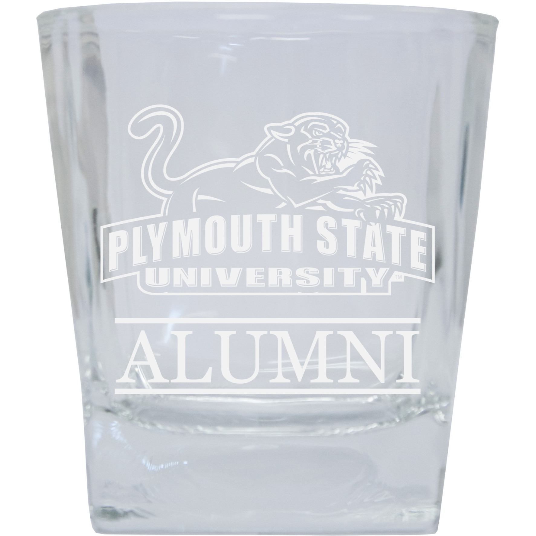 Plymouth State University 8 oz Etched Alumni Glass Tumbler