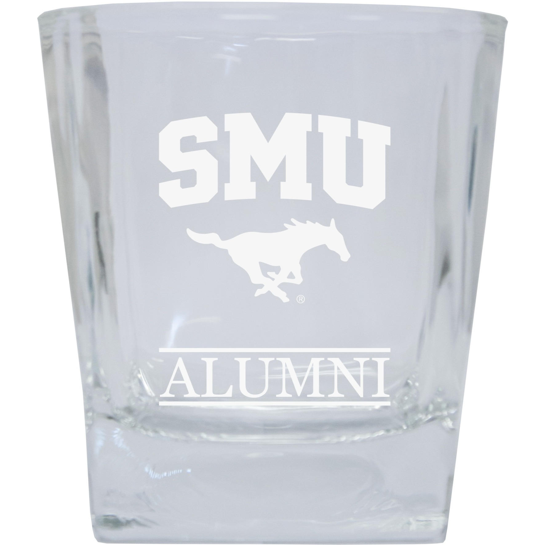 Southern Methodist University 8 oz Etched Alumni Glass Tumbler