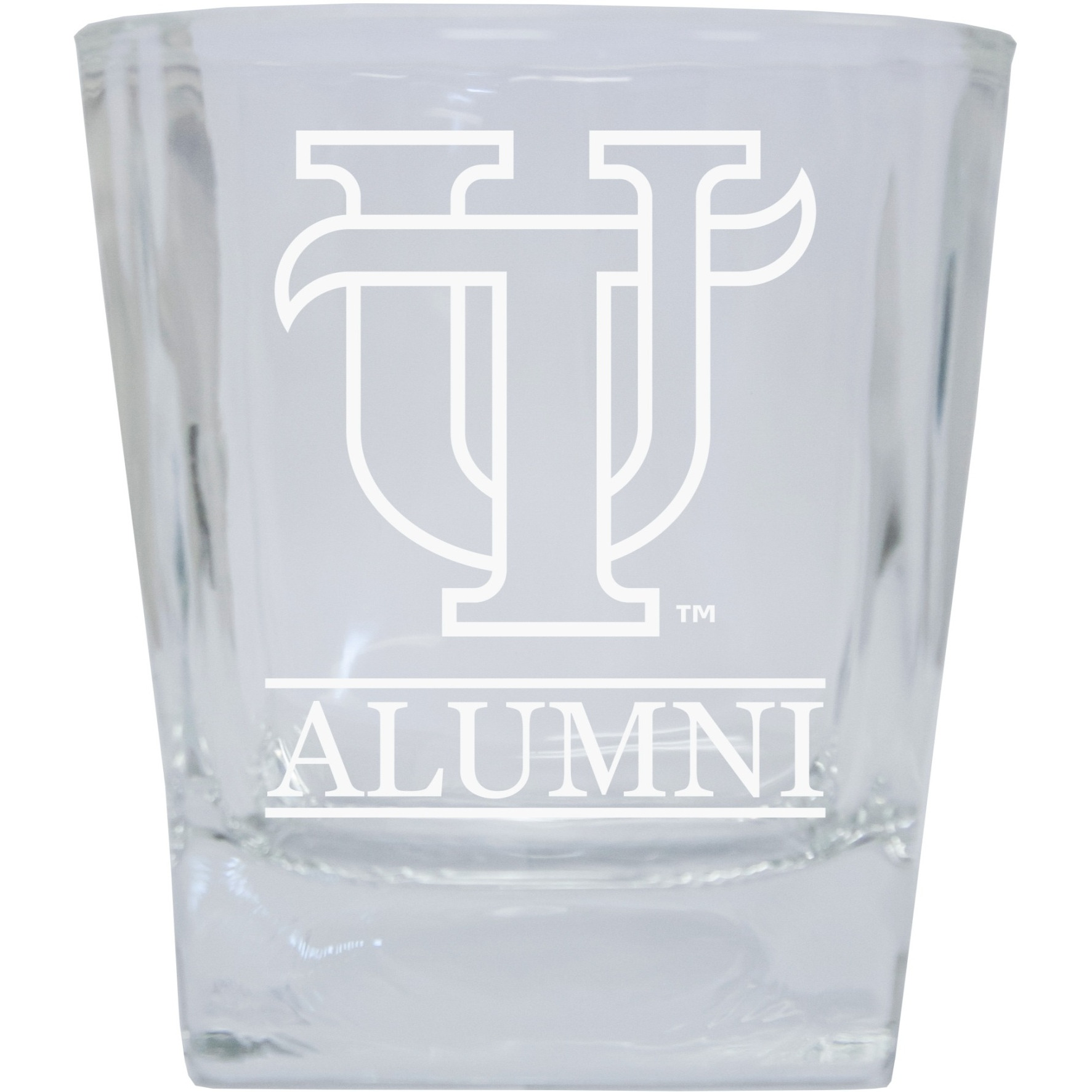 University of Tampa Spartans 8 oz Etched Alumni Glass Tumbler