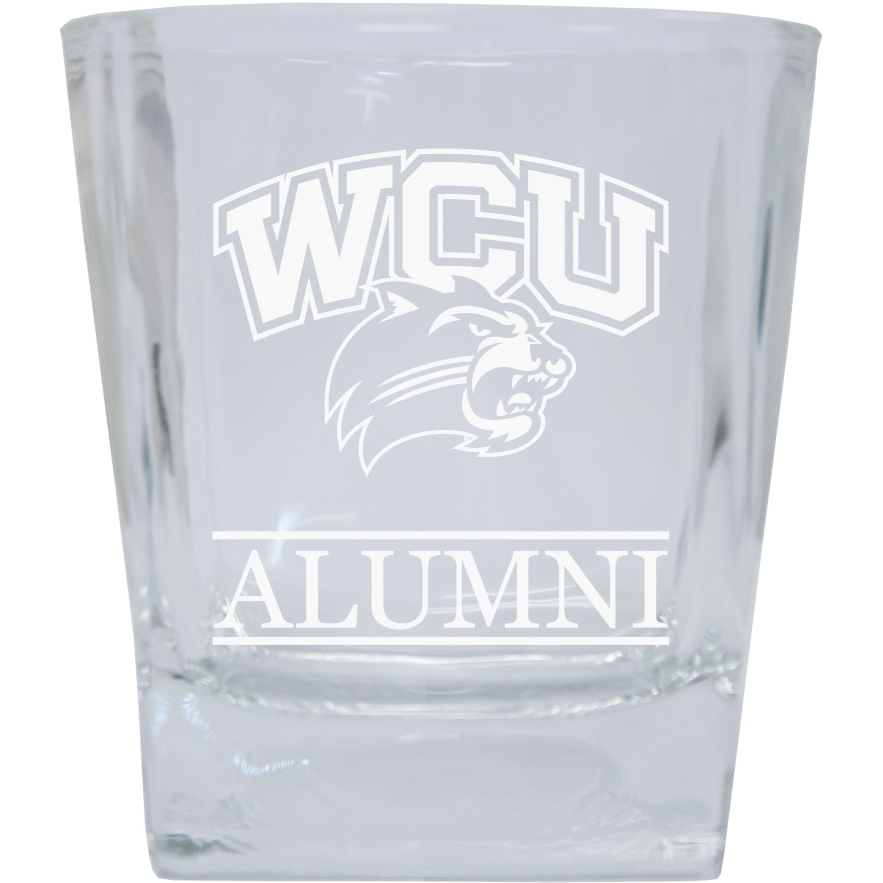 Western Carolina University 8 oz Etched Alumni Glass Tumbler