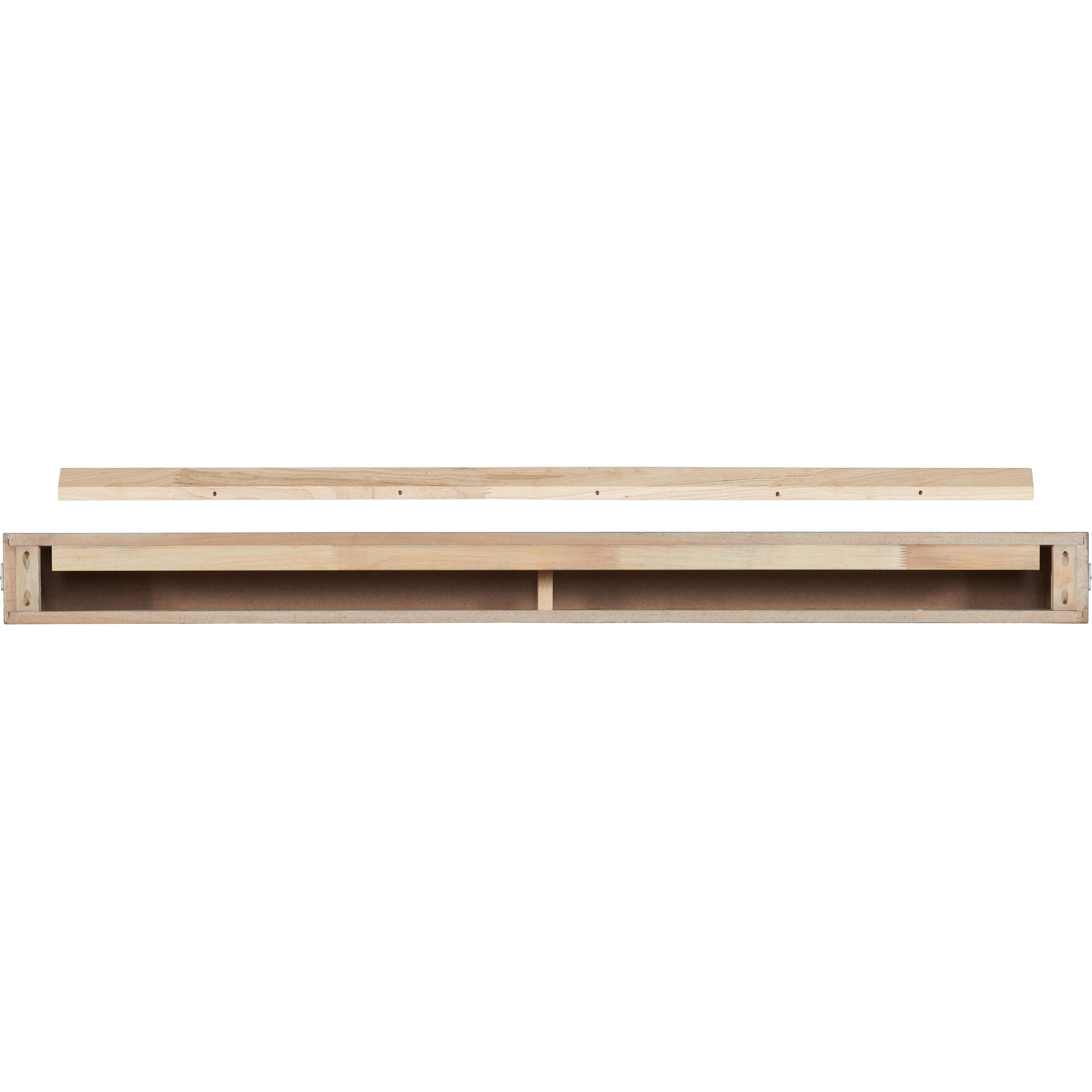 The Bedford 72" Mantel Shelf Gristmill Finish