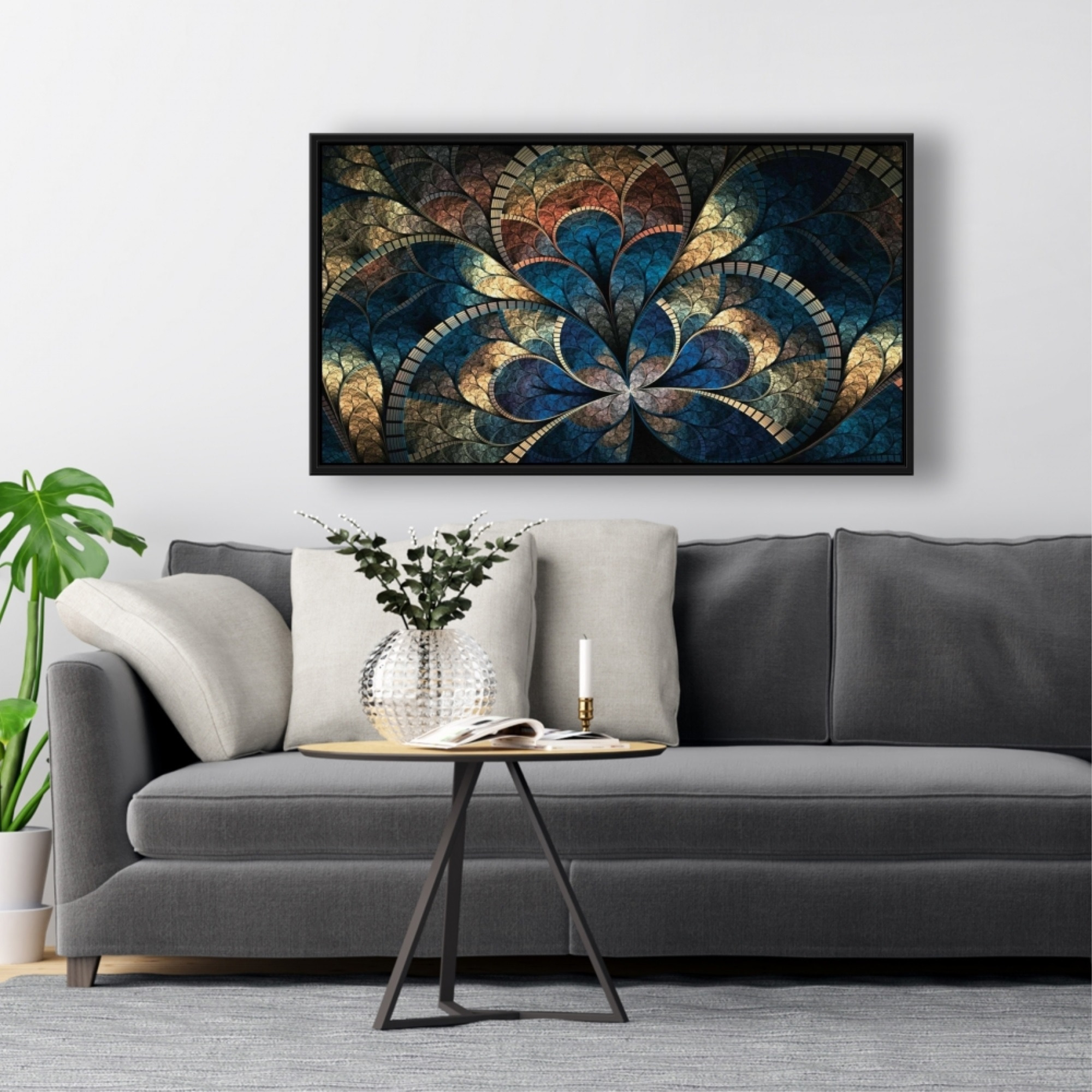 Abstract Art Canvas - Framed Print on canvas by Begin Edition