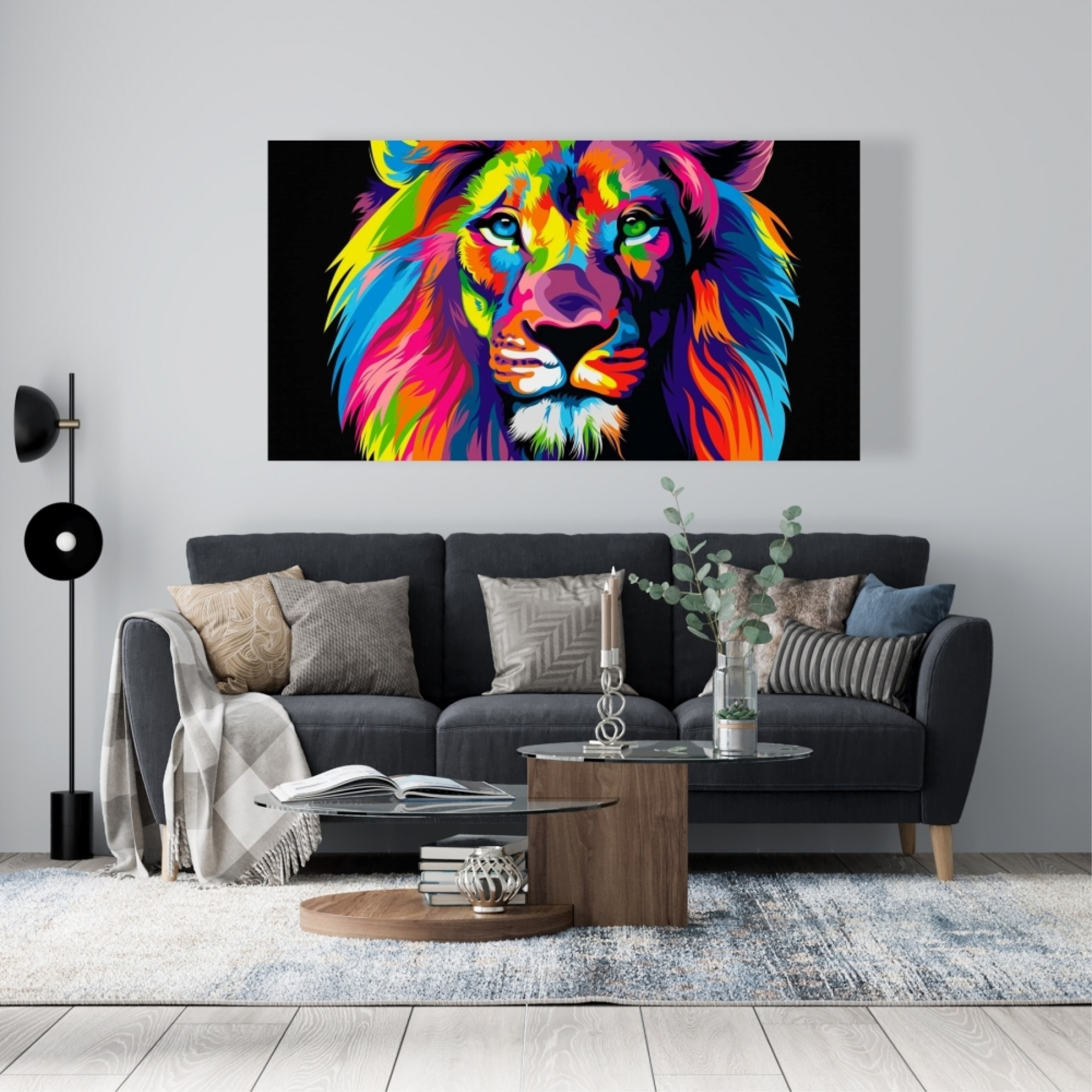 Be the Lion - Print on canvas by Begin Edition