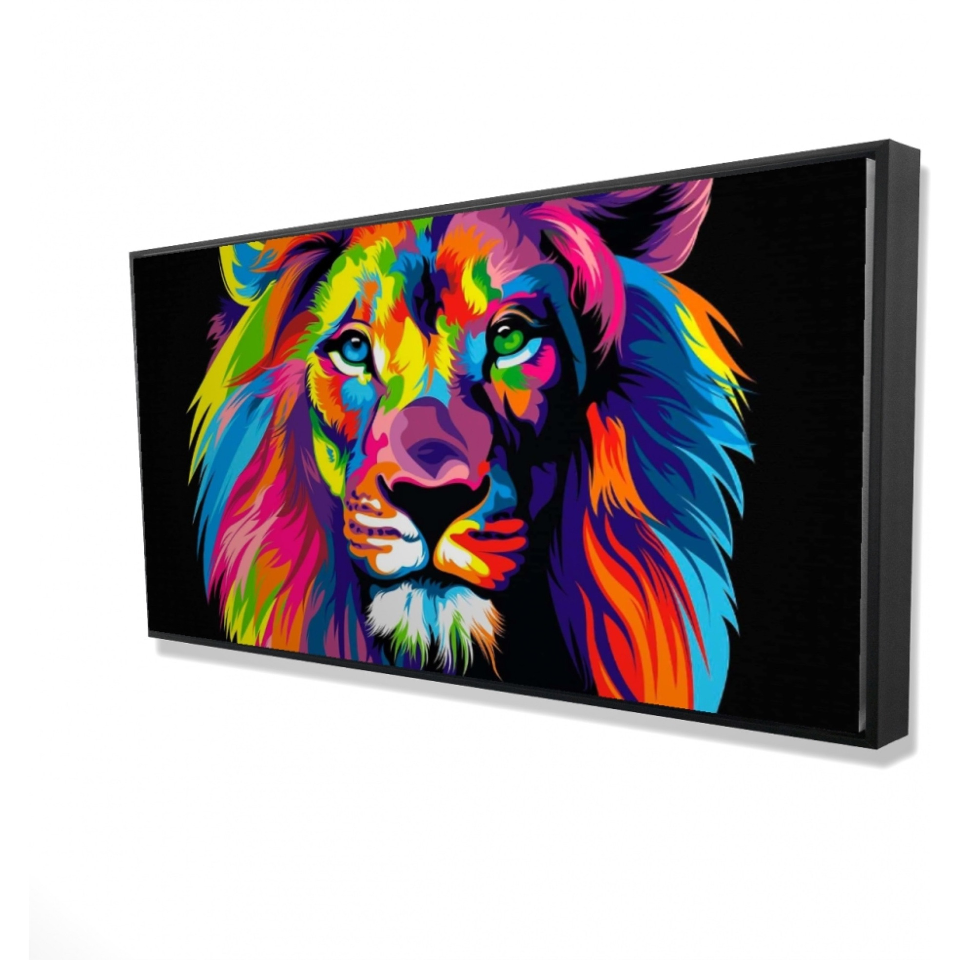 Be the Lion - Framed Print on canvas by Begin Edition