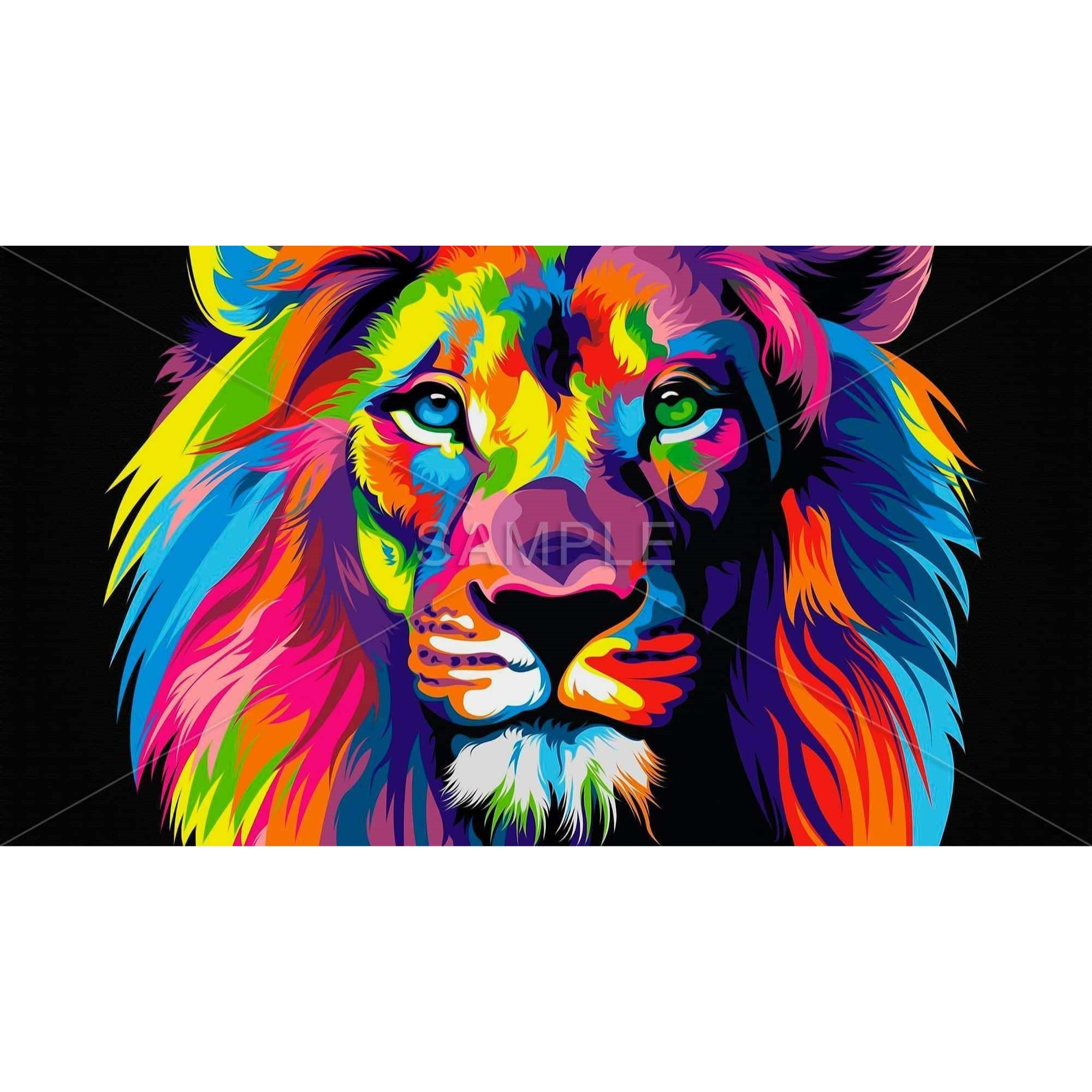 Be the Lion - Framed Print on canvas by Begin Edition