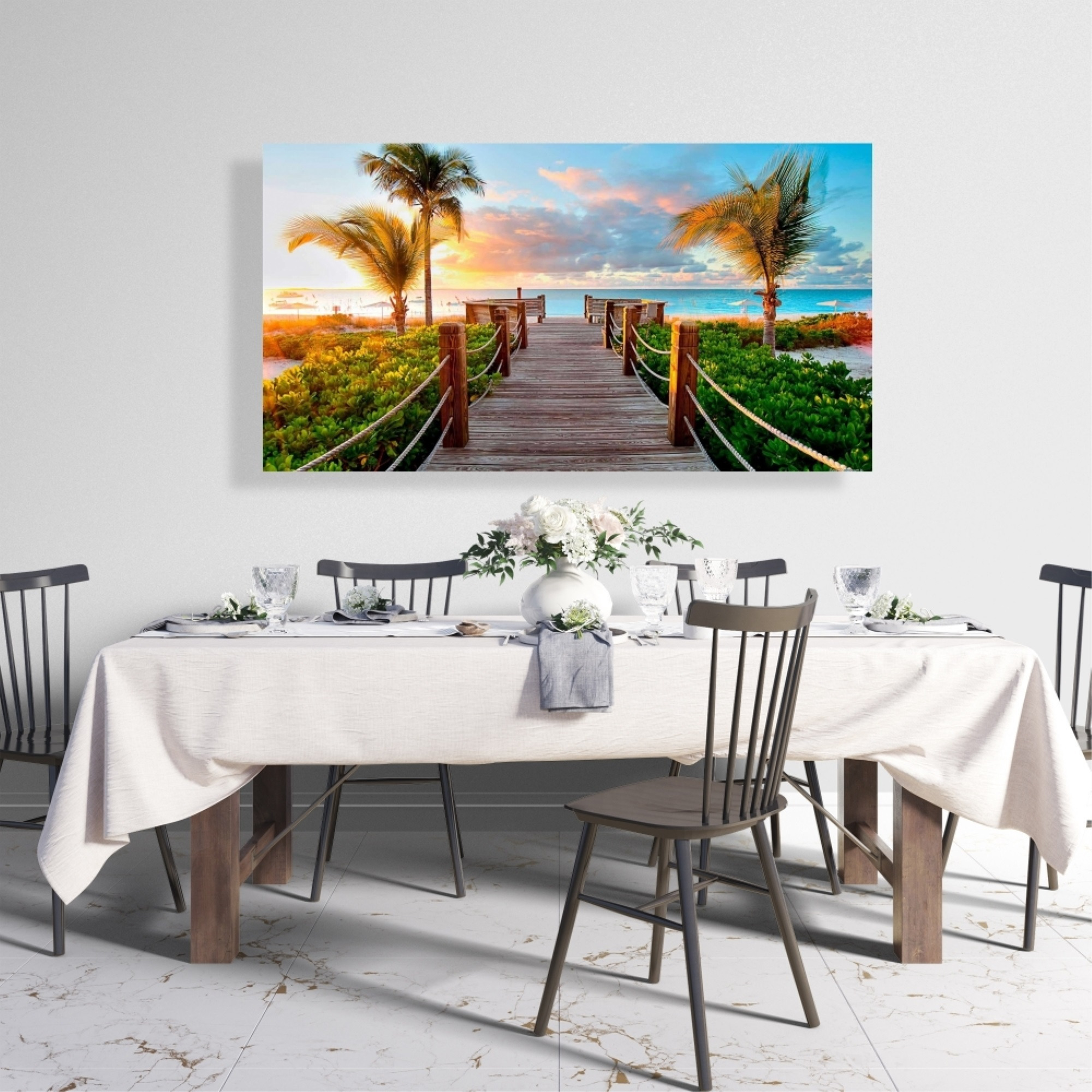 Boardwalk to Paradise - Print on canvas by Begin Edition