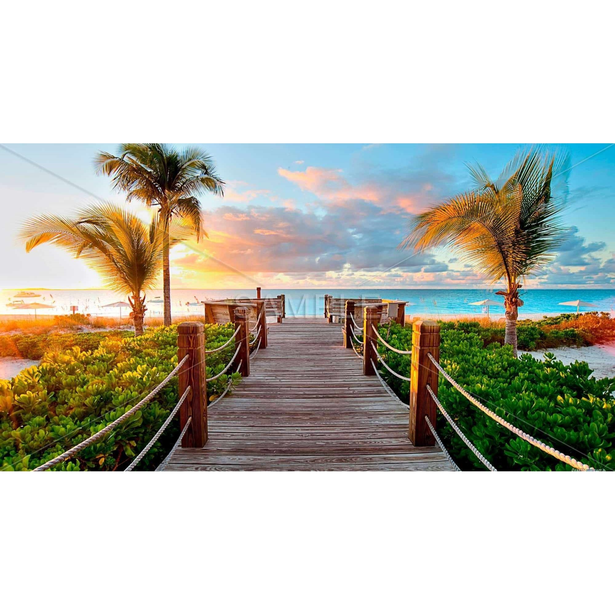 Boardwalk to Paradise - Print on canvas by Begin Edition