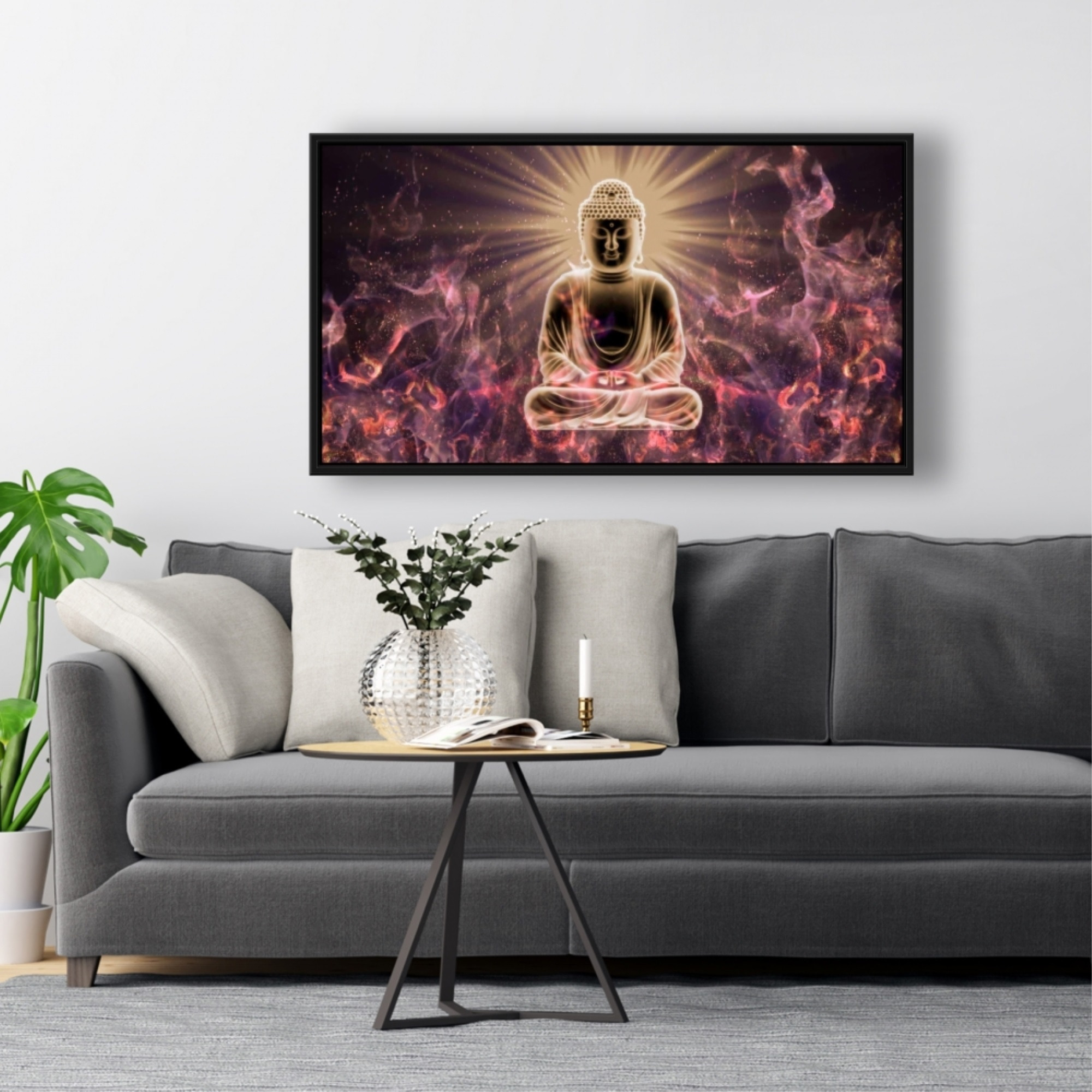 Buddha Meditation - Framed Print on canvas by Begin Edition