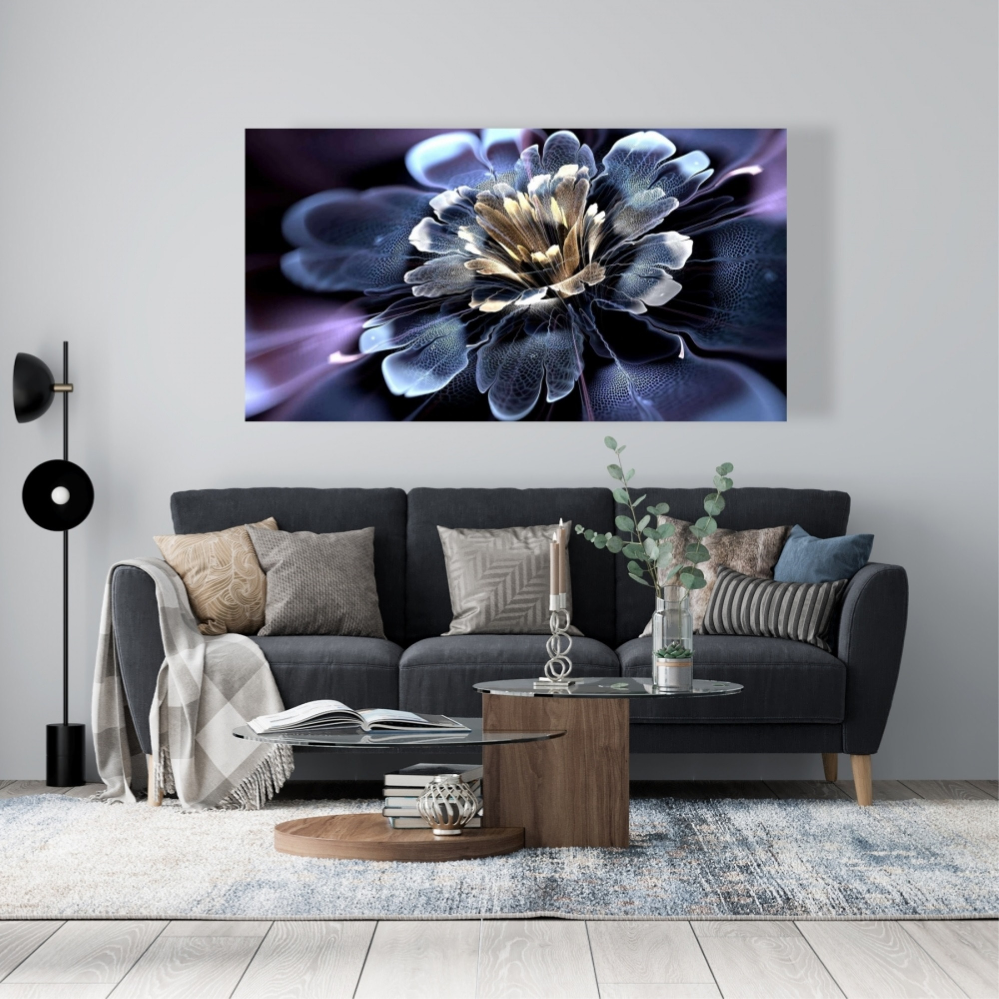 Digital Flower - Print on canvas by Begin Edition