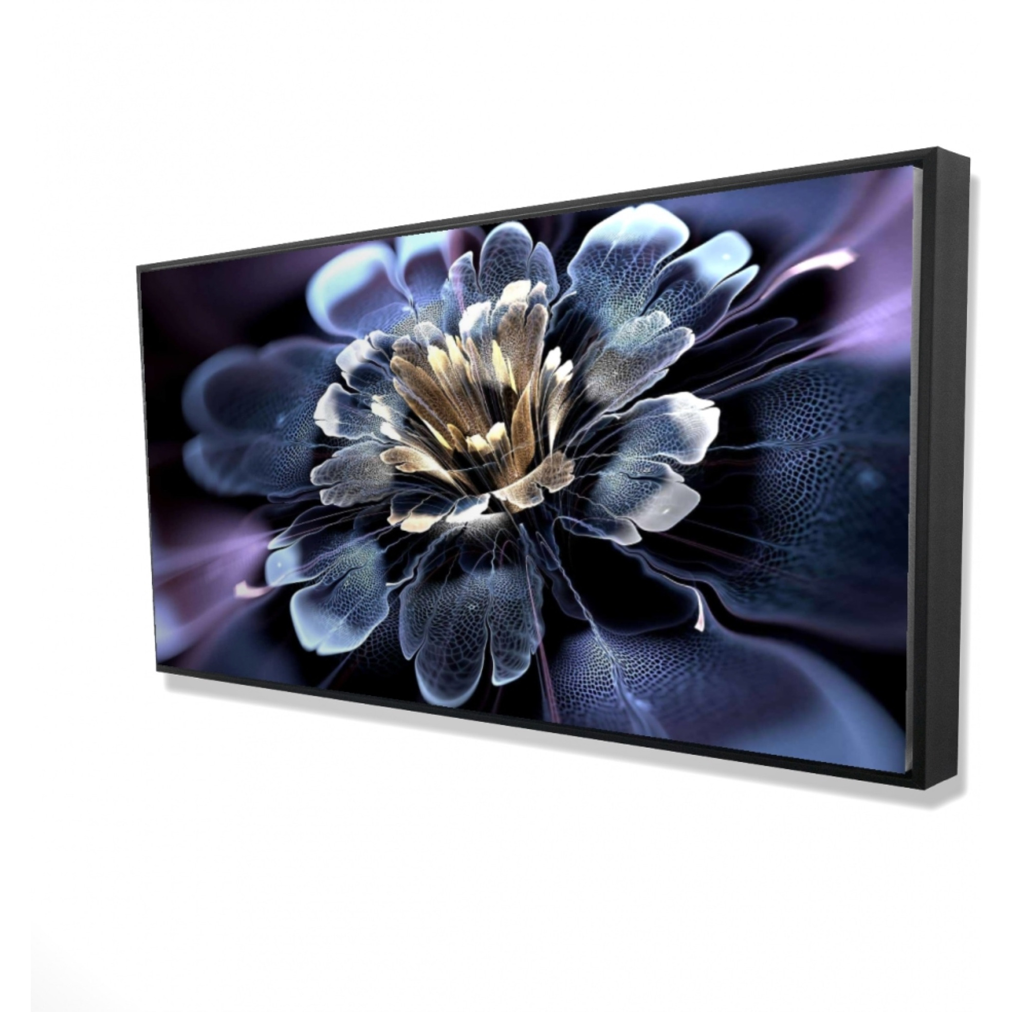 Digital Flower - Framed Print on canvas by Begin Edition
