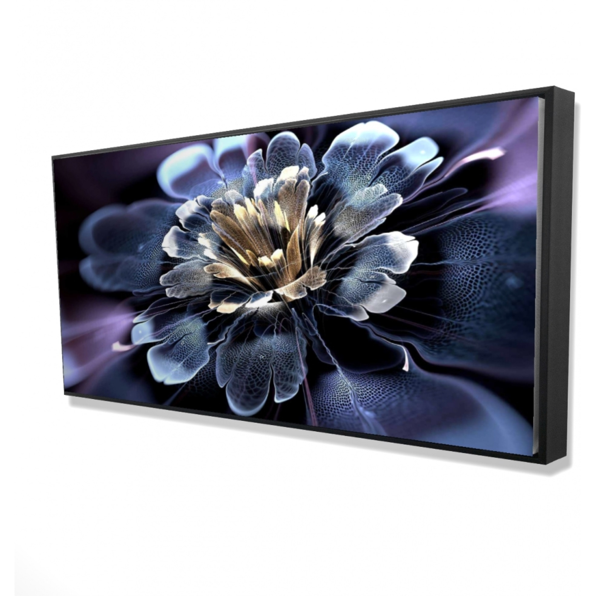 Digital Flower - Framed Print on canvas by Begin Edition