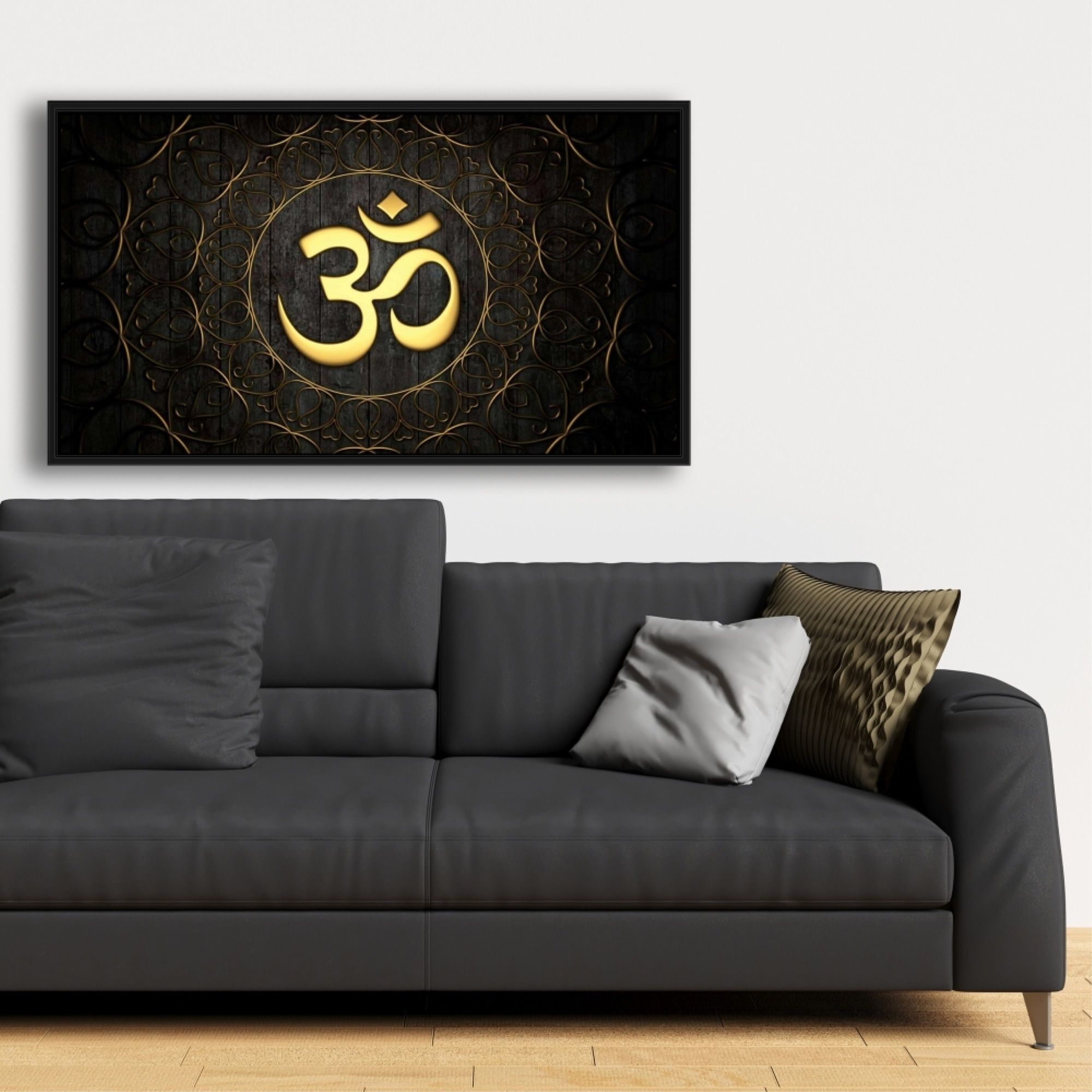 Gold OM - Framed Print on canvas by Begin Edition