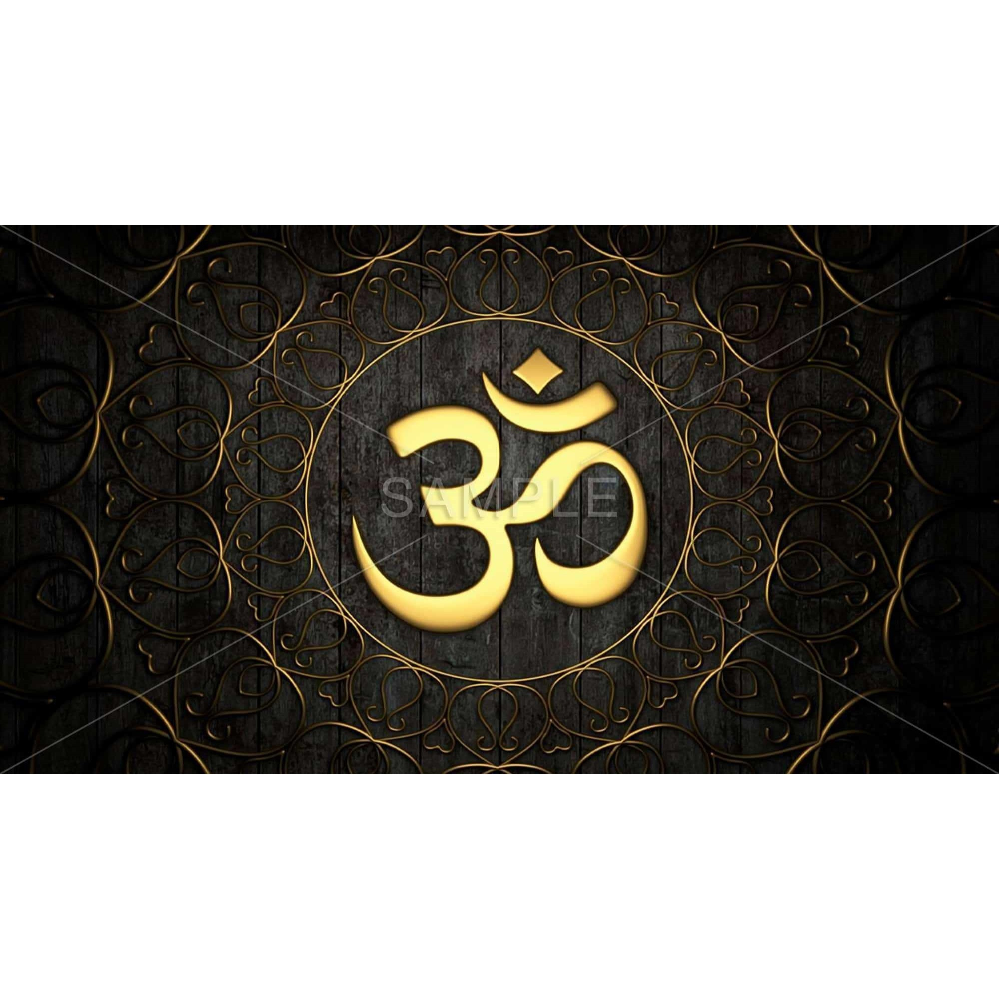 Gold OM - Framed Print on canvas by Begin Edition