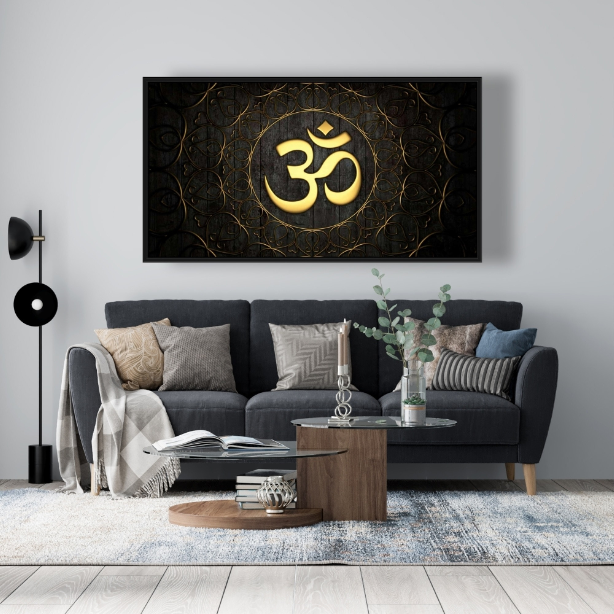 Gold OM - Framed Print on canvas by Begin Edition
