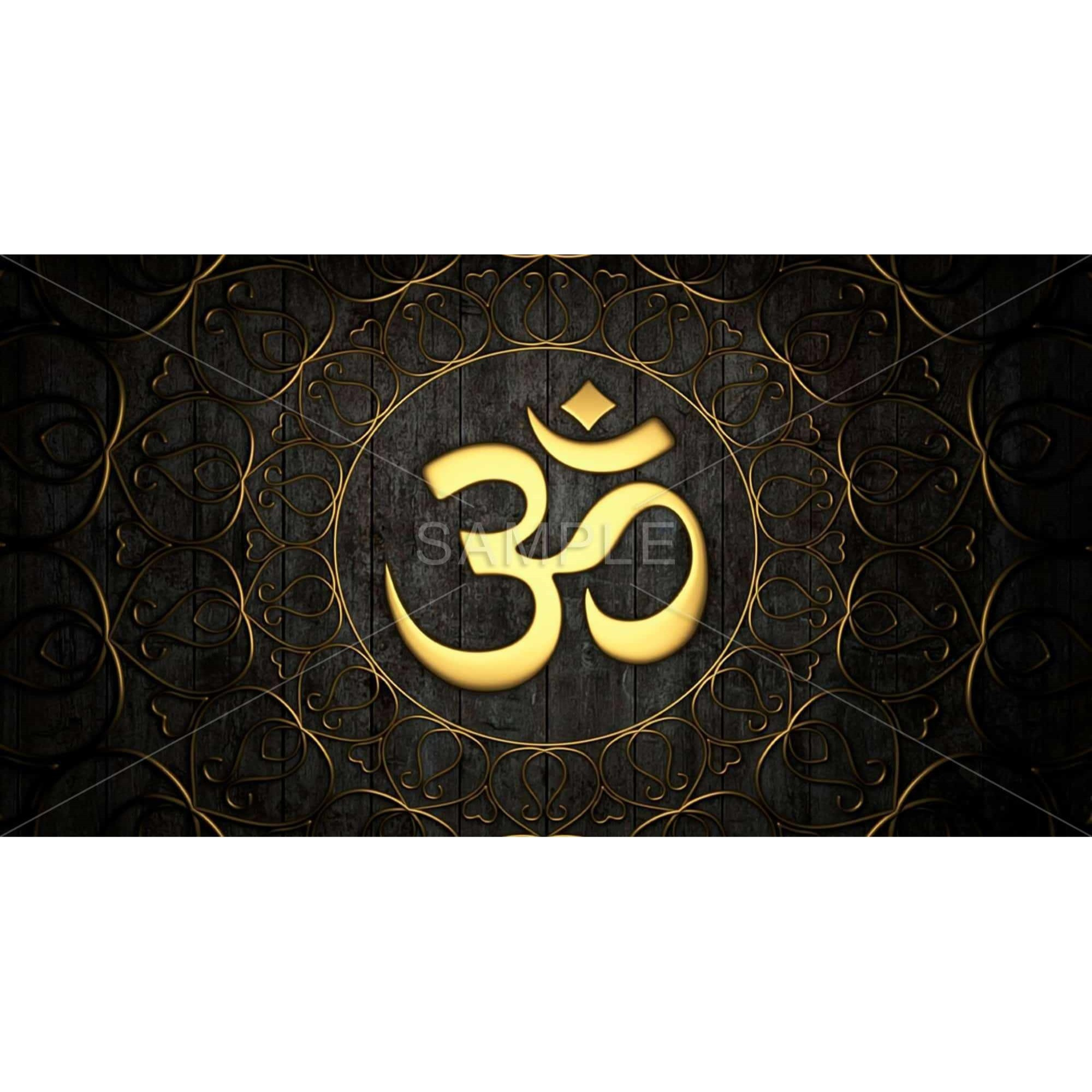 Gold OM - Framed Print on canvas by Begin Edition