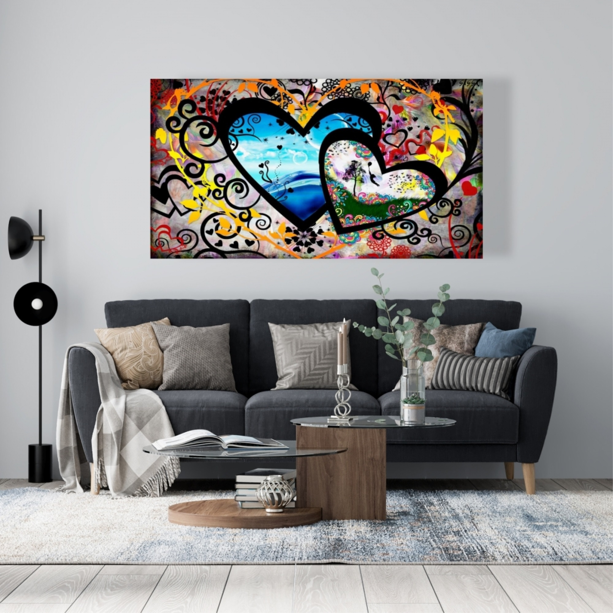 Lovers Canvas Set - Print on canvas by Begin Edition