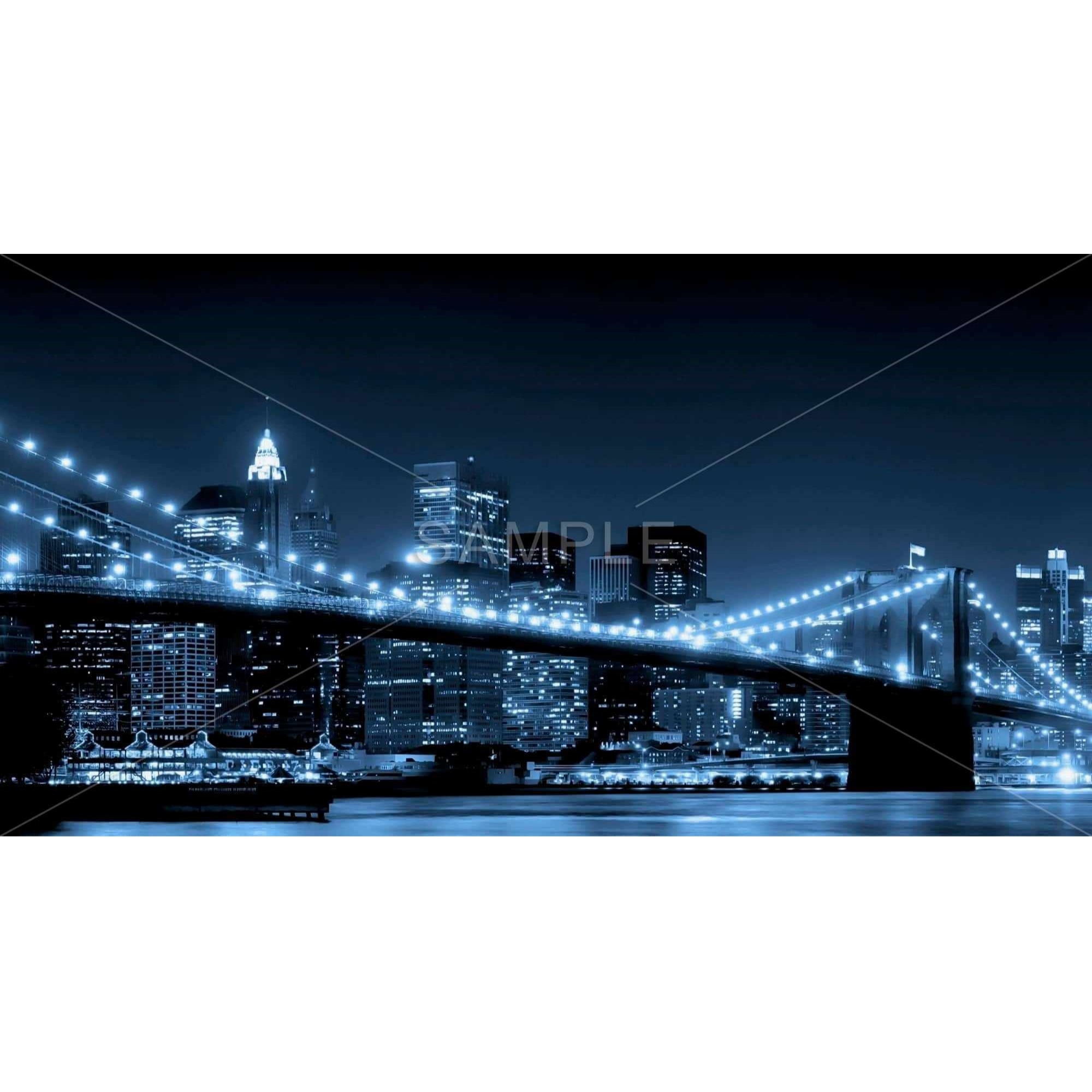 New York City Night View - Print on canvas by Begin Edition