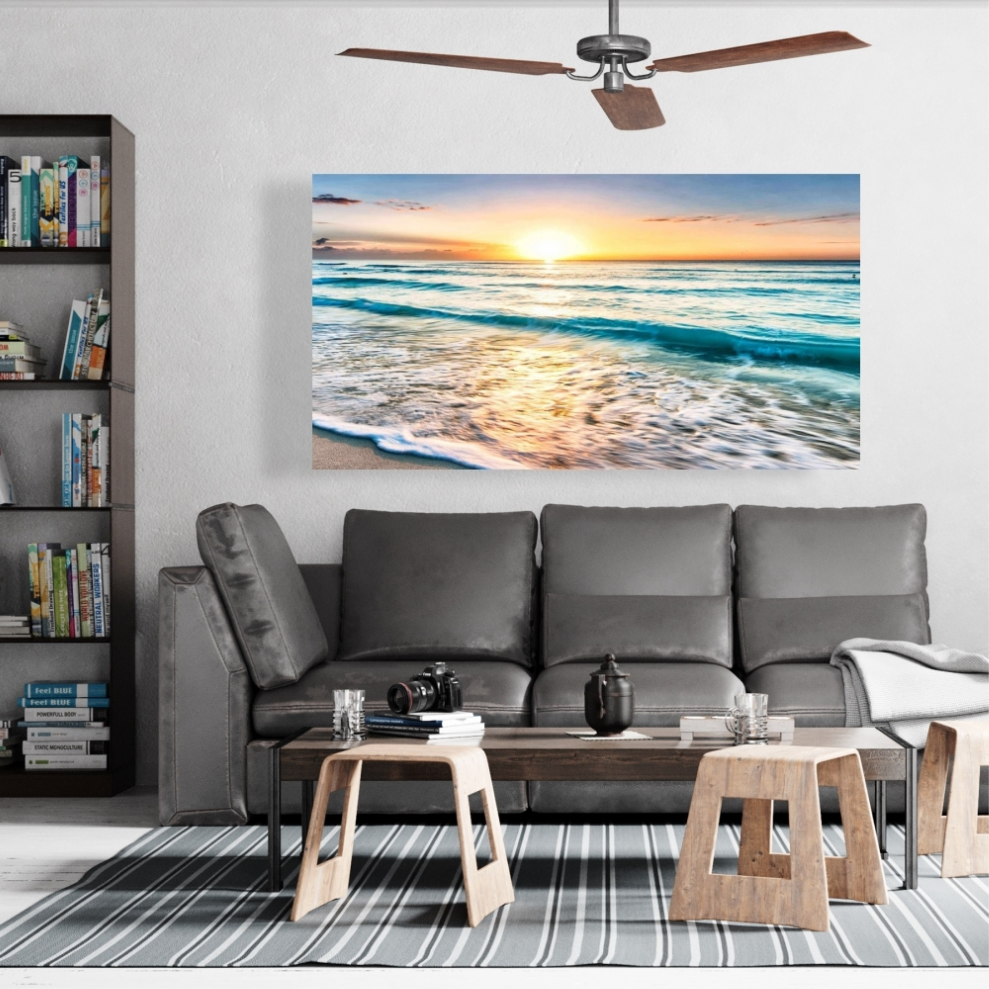 Relaxing Sunset - Print on canvas by Begin Edition