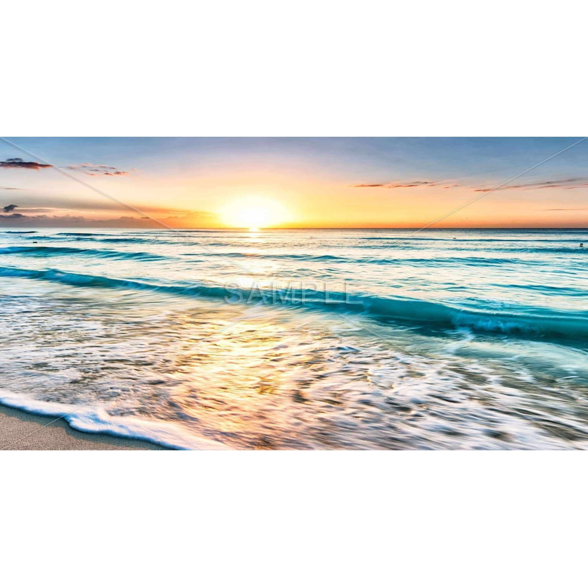 Relaxing Sunset - Print on canvas by Begin Edition