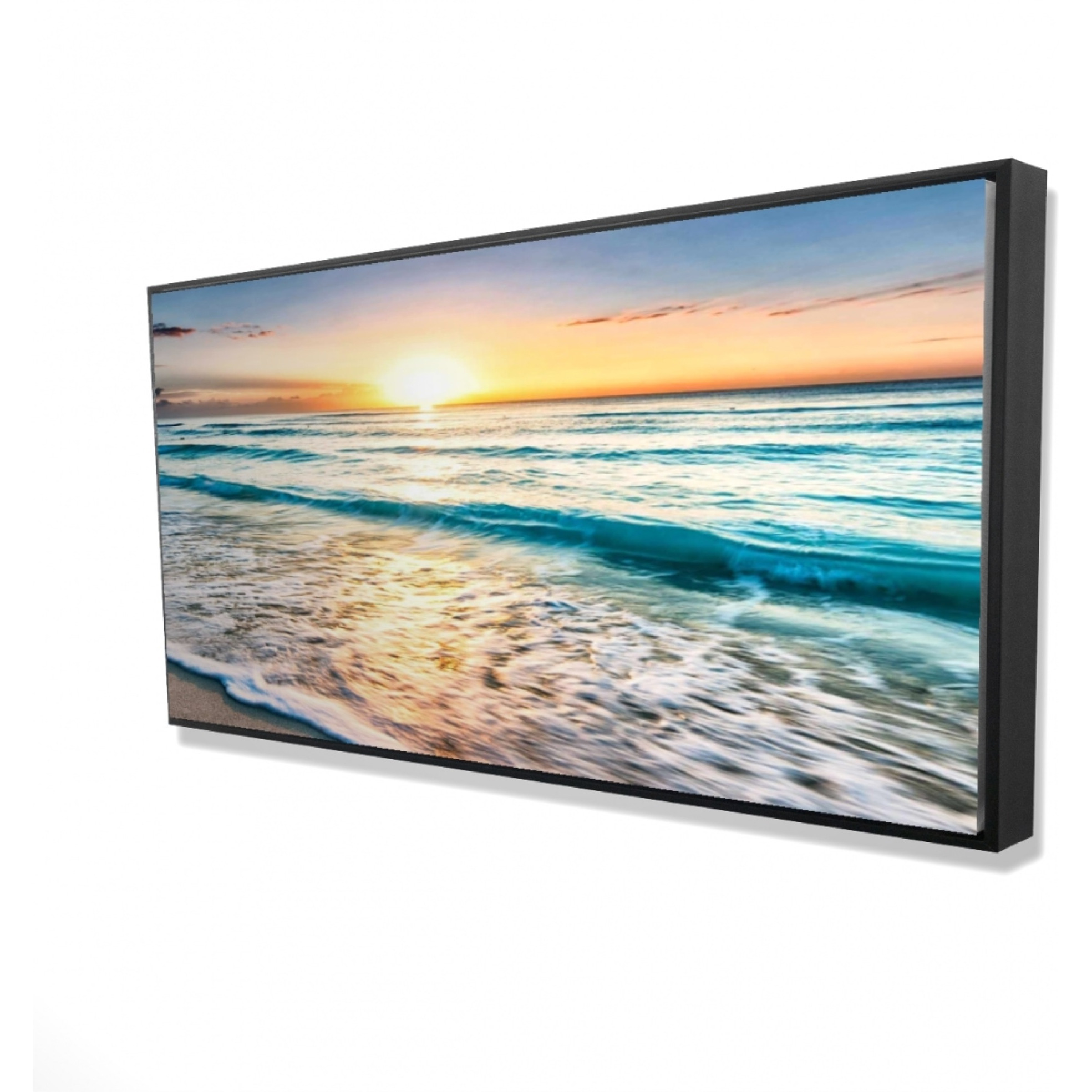 Relaxing Sunset - Framed Print on canvas by Begin Edition