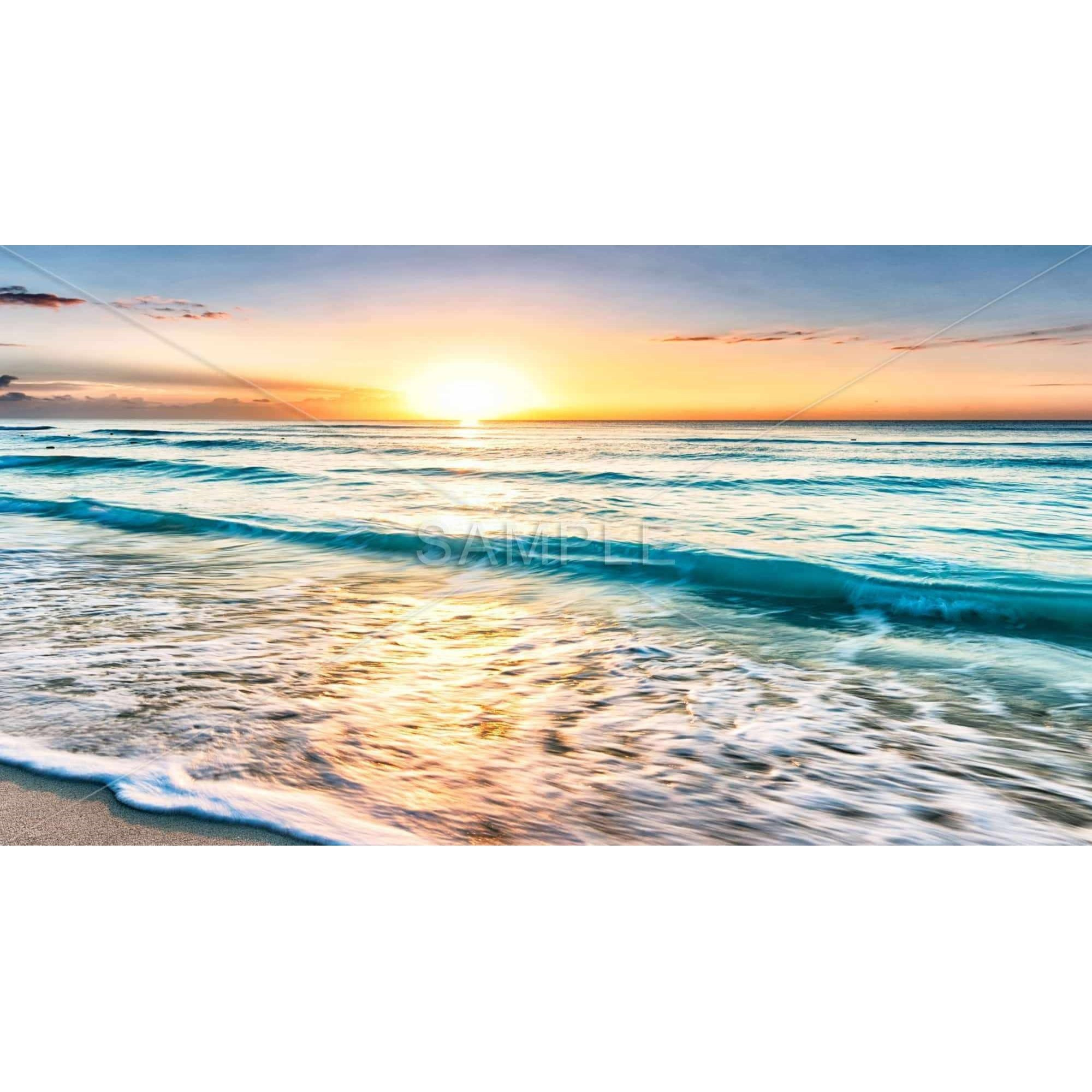 Relaxing Sunset - Framed Print on canvas by Begin Edition
