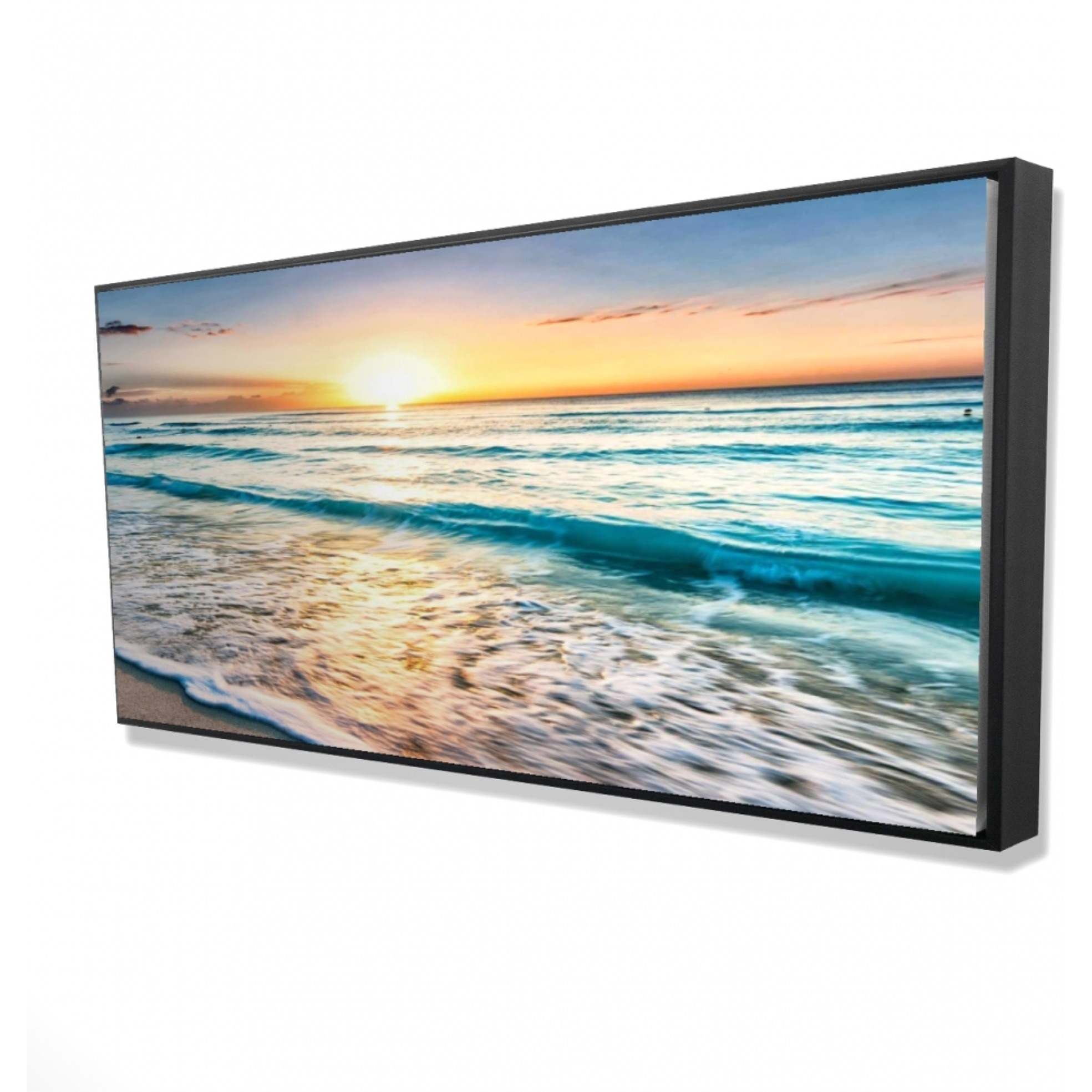 Relaxing Sunset - Framed Print on canvas by Begin Edition