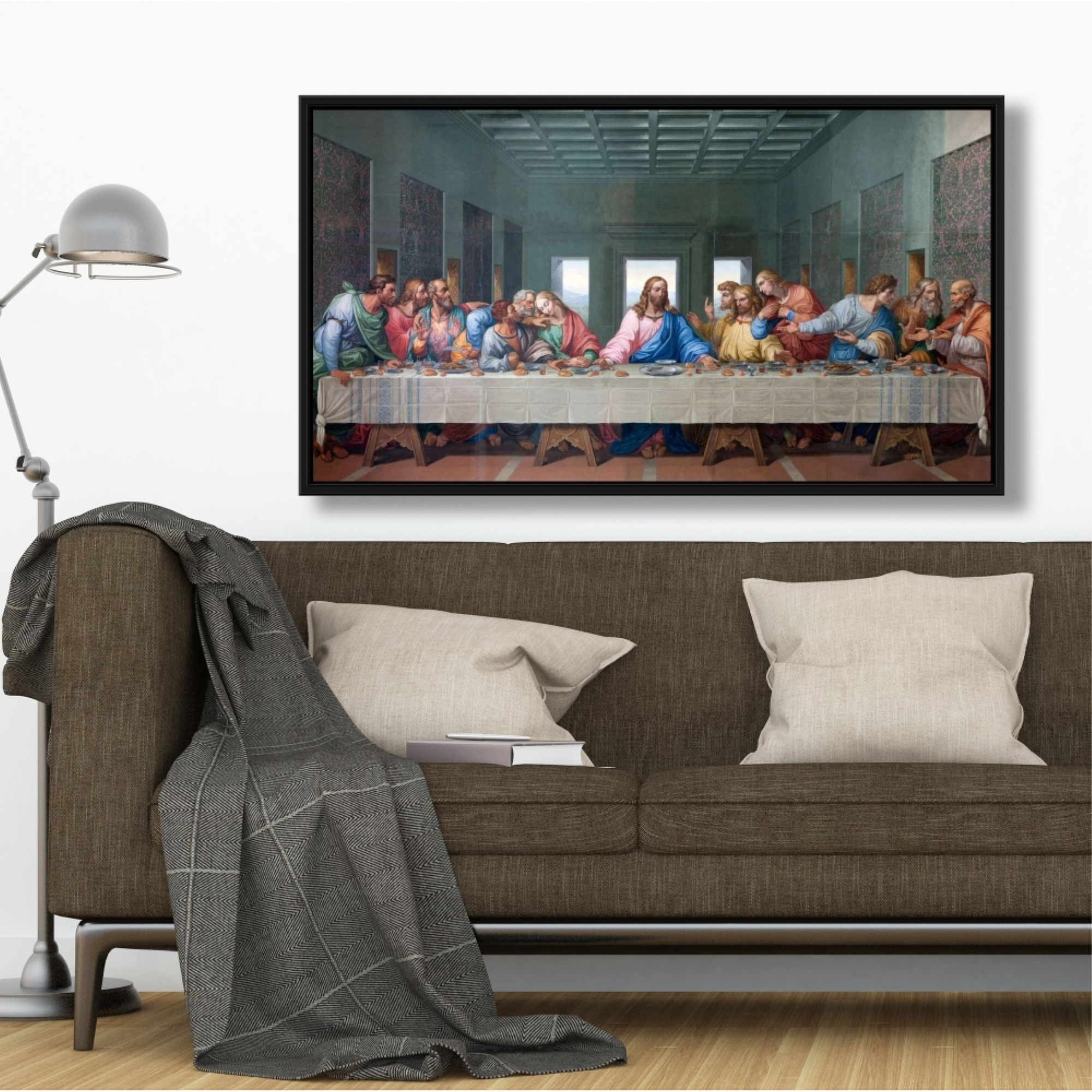 The Last Supper - Framed Print on canvas by Begin Edition