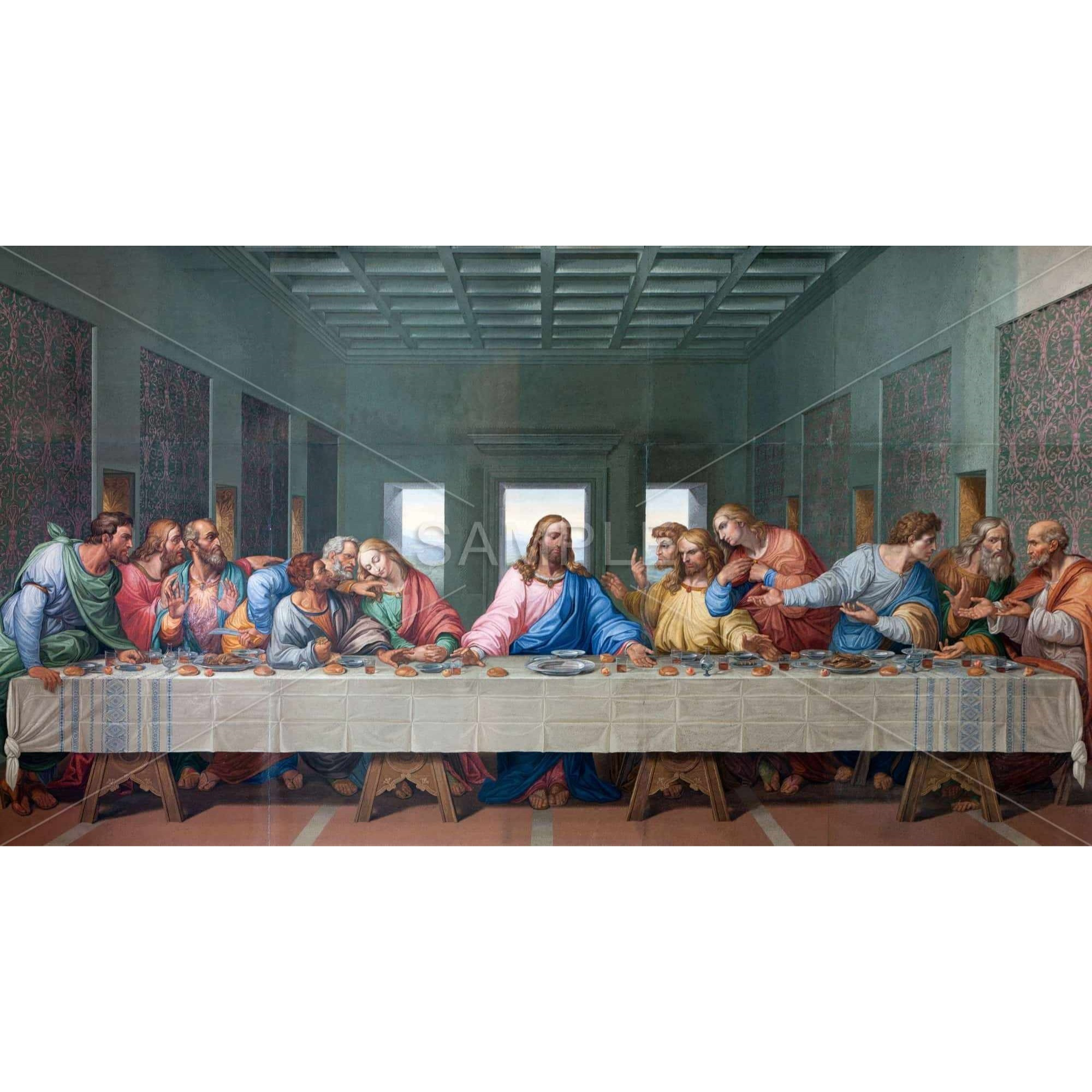 The Last Supper - Framed Print on canvas by Begin Edition