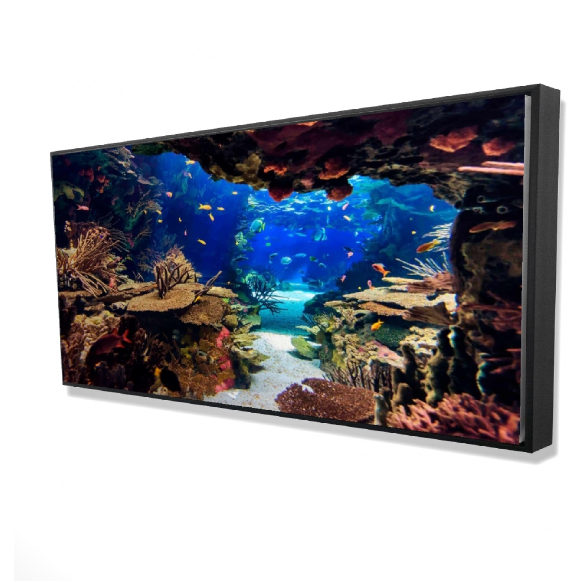 Undersea World - Framed Print on canvas by Begin Edition