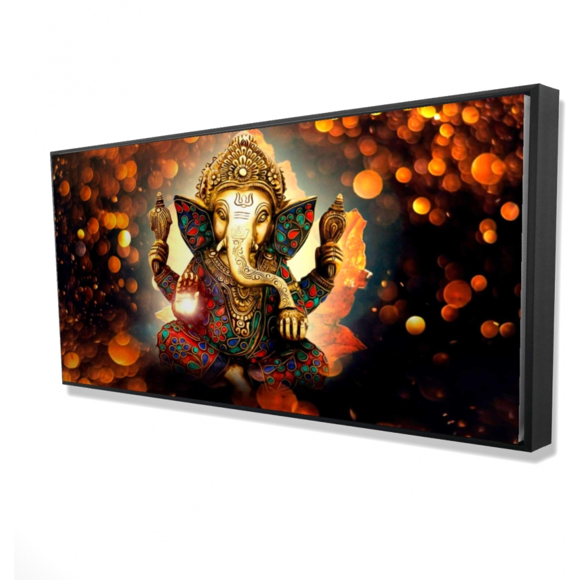 The Hindu God Ganesh - Limited Edition - Framed Print on canvas by Begin Edition