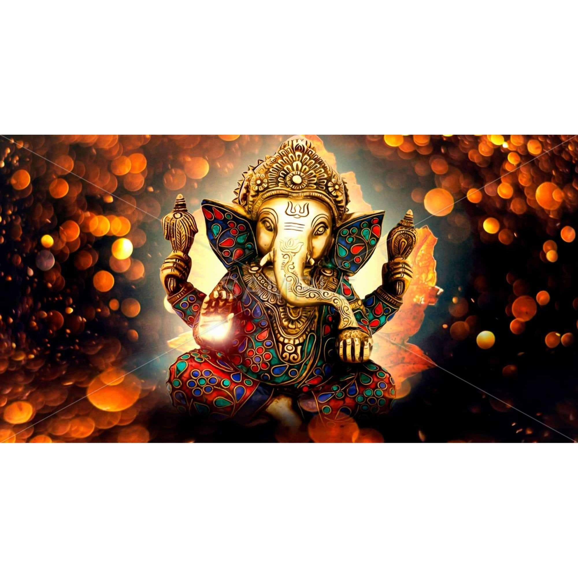 The Hindu God Ganesh - Limited Edition - Framed Print on canvas by Begin Edition
